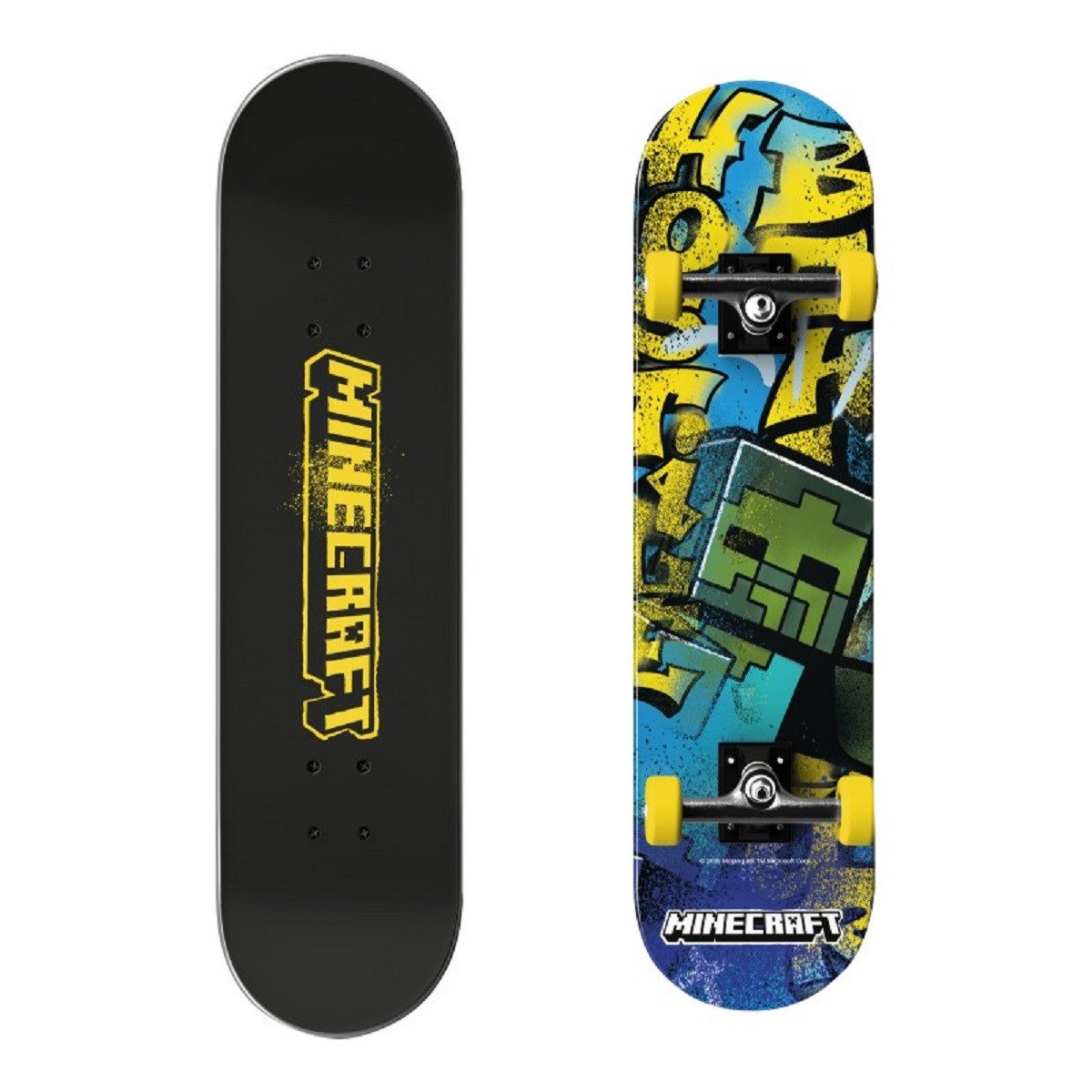 Skateboard 79 x 20 x 10 cm mit PU Rollen 92A ABEC 11 Lager