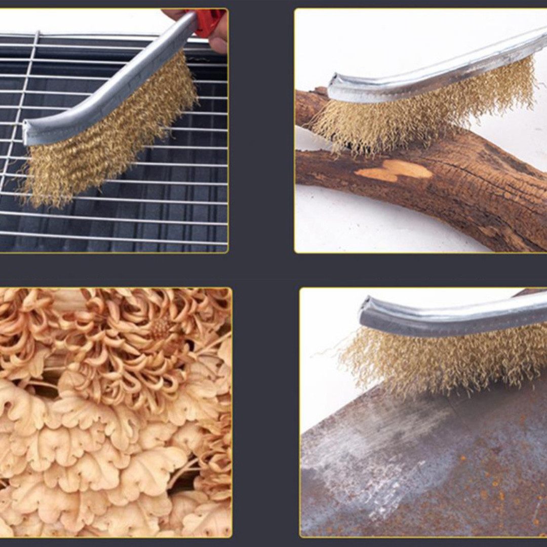 RACEL Drahtbürste Messing Drahtbürste 24cm Metallbürste Reinigungsbürste Universal, (1-tlg)