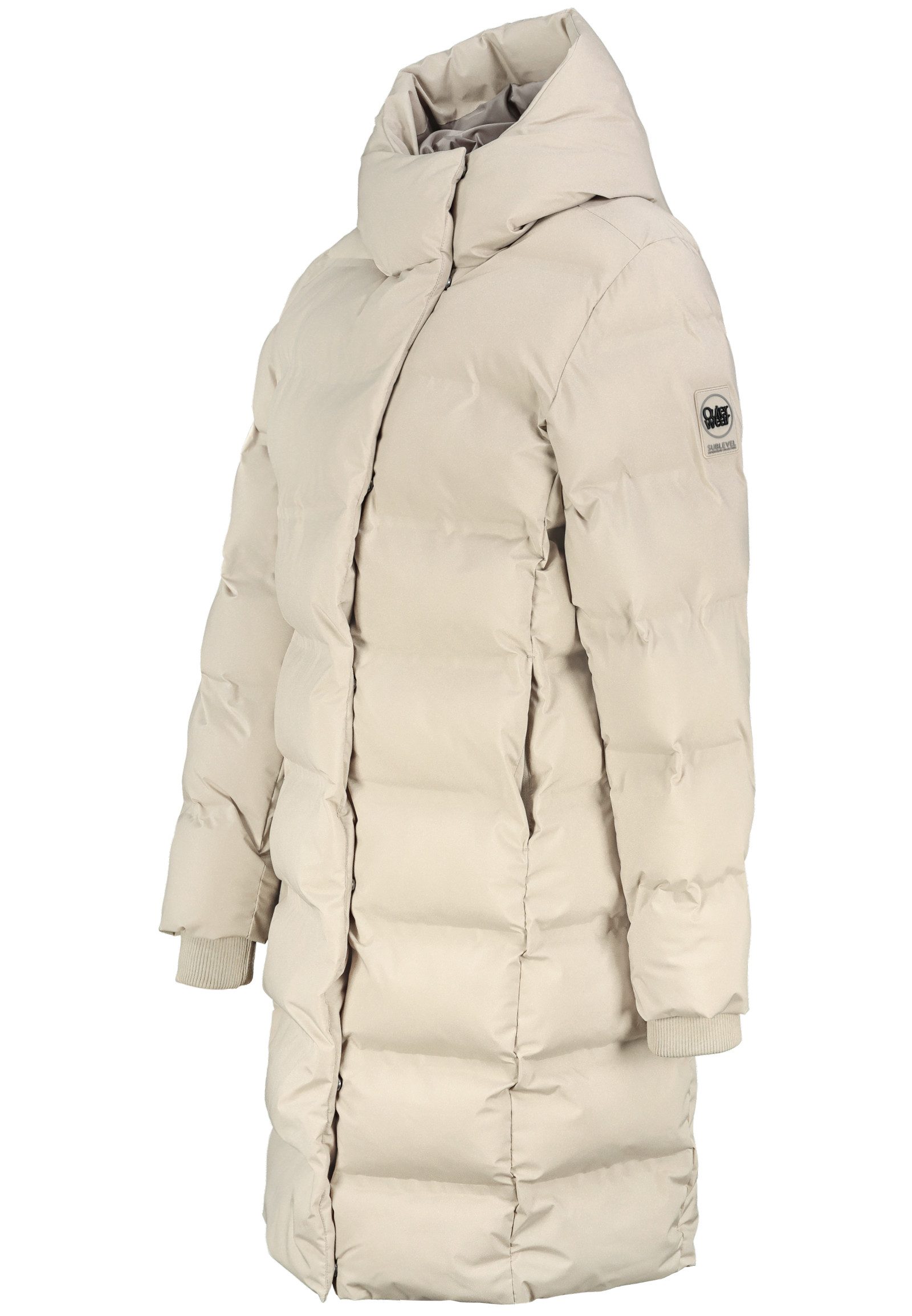 SUBLEVEL Steppjacke Damen Mantel Winterjacke Jacke extra lang geschnitten m günstig online kaufen
