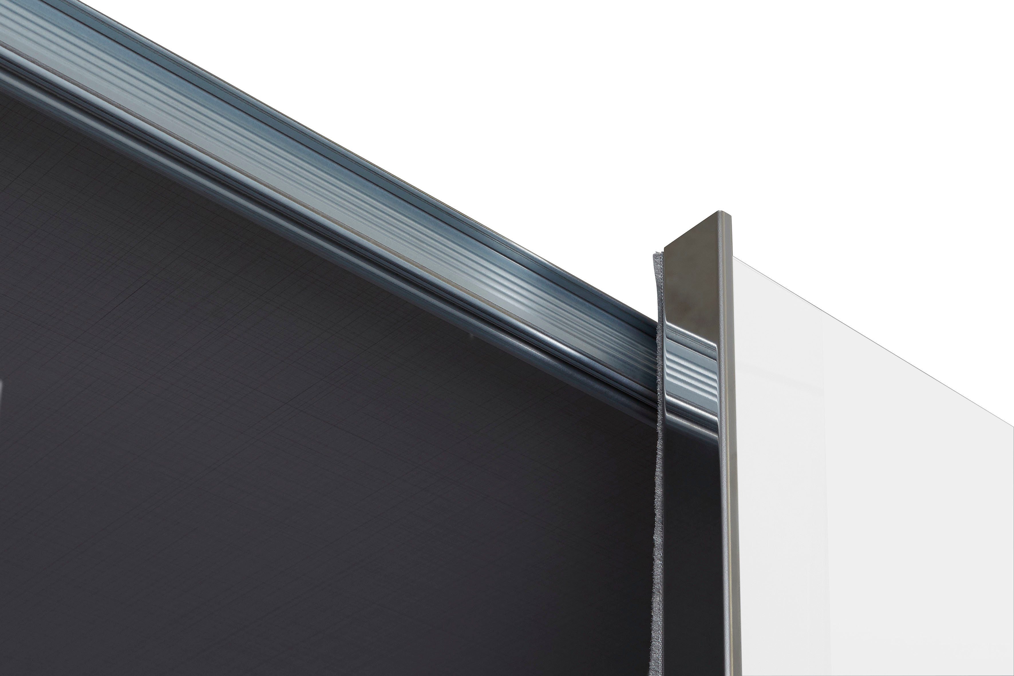 Fresh Go Außentüren To Schwebetürenschrank Magic TV-Element drehbaren mit Weißglas weiß,