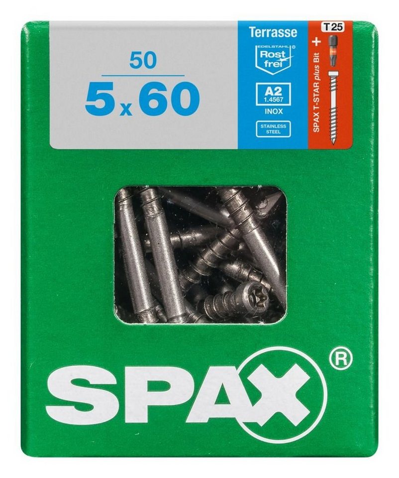 Thumbnail - SPAX Terrassenschraube Spax Terrassenschrauben 5.0 x 60 mm TX 25 - 50