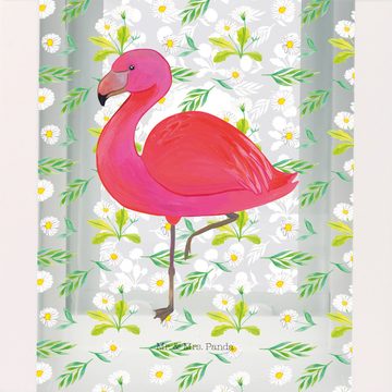 Mr. & Mrs. Panda Gartenleuchte S Flamingo Classic - Transparent - Geschenk, einzigartig, Gartenleuch, Vielseitig einsetzbar