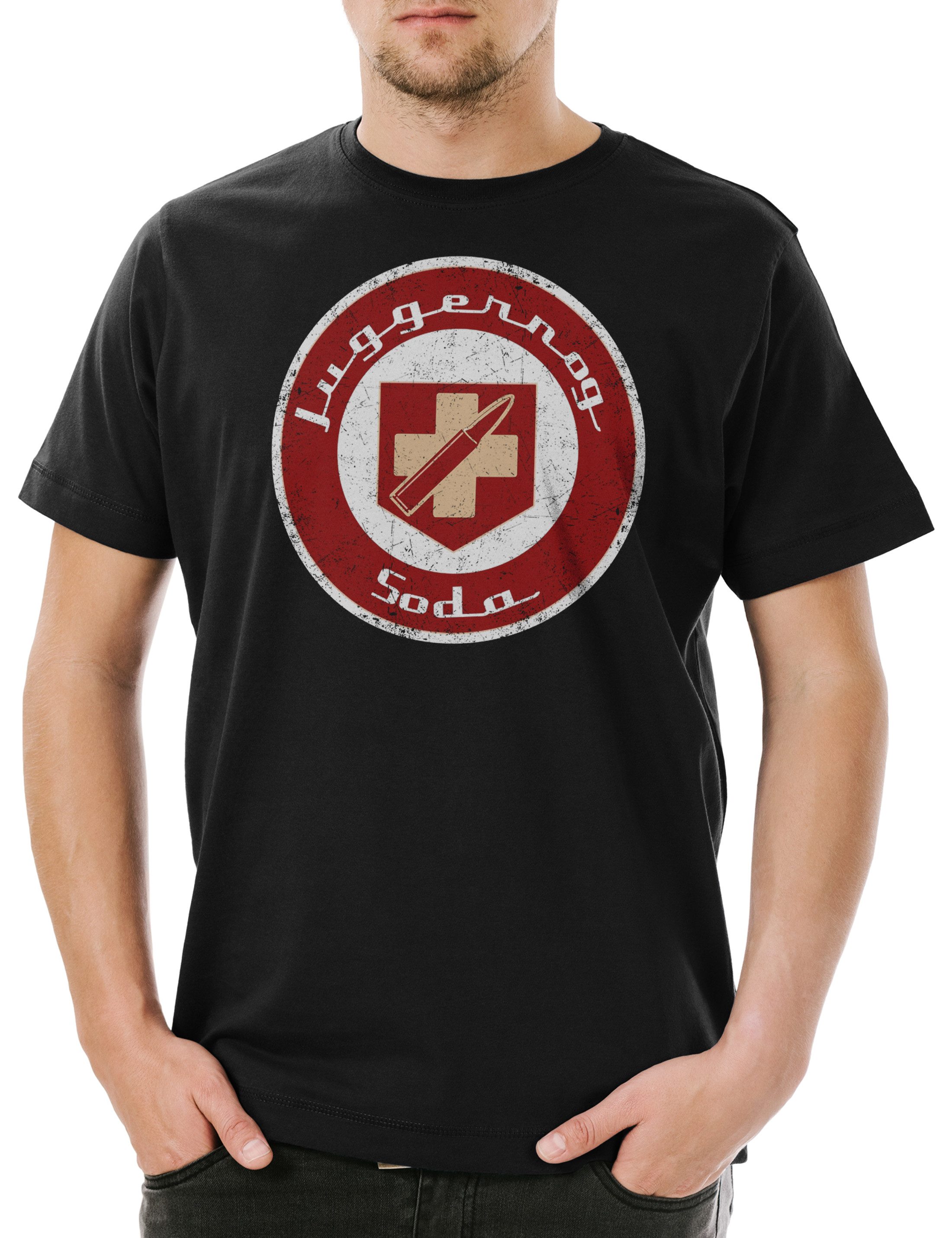 Urban Backwoods Print-Shirt Inhale Herren T-Shirt Fun Exhale Yoga Sport Buddhismus Religion (1-tlg) Buddhism Buddha India Tibet