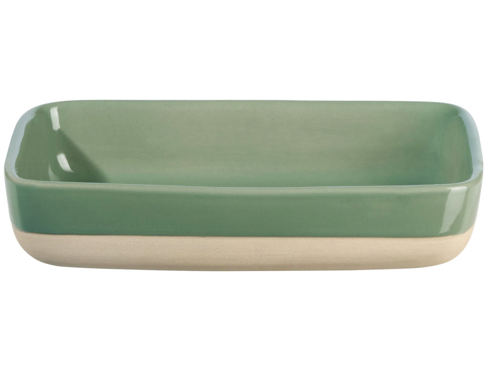 ASA SELECTION Auflaufform Grande Auflaufform rechteckig salbei 21x14x4,3cm, Steinzeug, Küche, Kochen, Backen