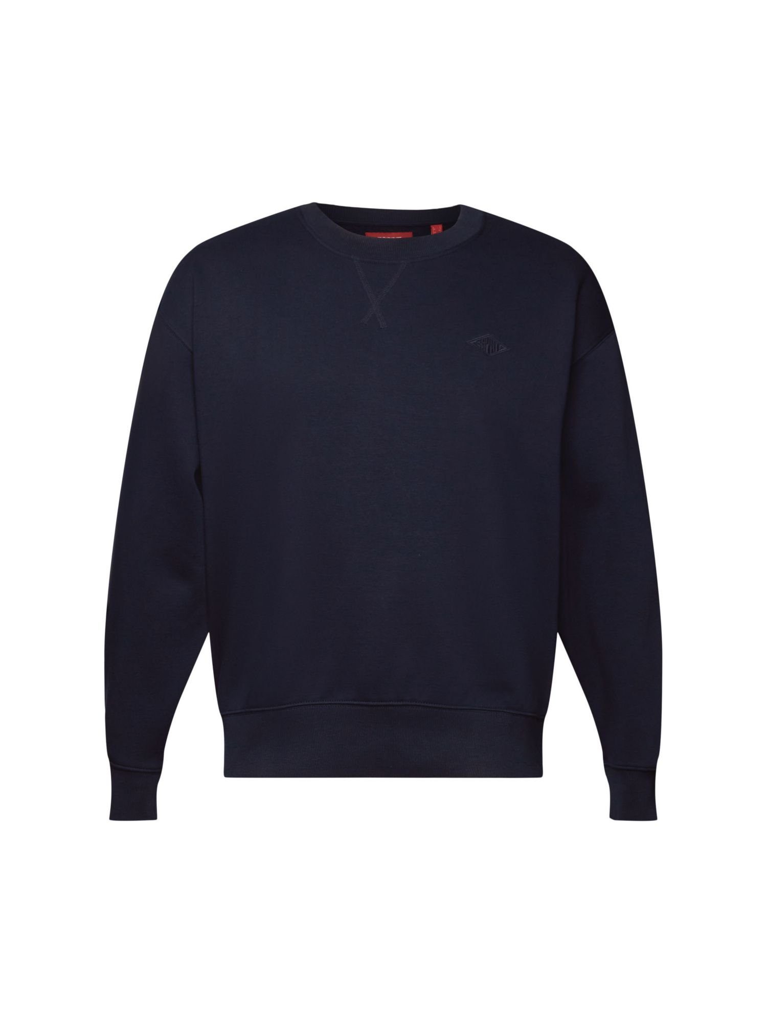 Esprit Sweatshirt Sweatshirt mit Logostickerei (1-tlg) NAVY