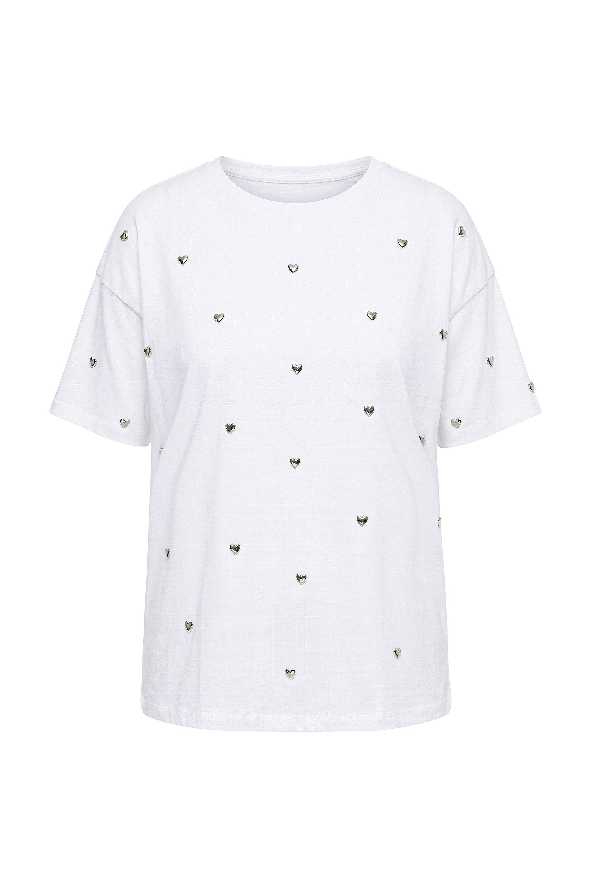 Studio Untold T-Shirt T-Shirt oversized Hearts-Nieten günstig online kaufen