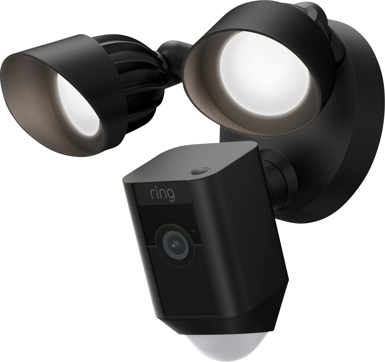 Ring Überwachungskamera ring Floodlight Cam Wired Plus Black 8SF1P1-BEU0 WLAN IP Überwachungs (8SF1P1-BEU0 (Floodlight Cam Wired Plus Black)
