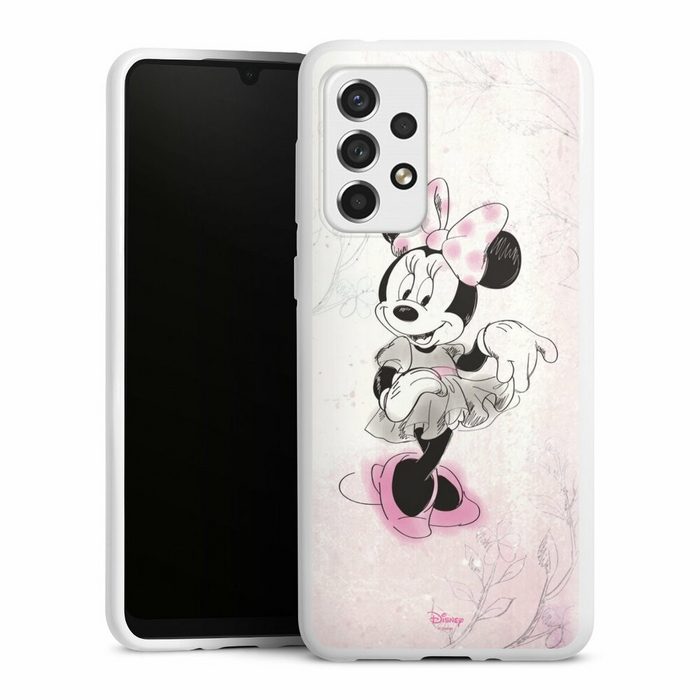 DeinDesign Handyhülle Minnie Mouse Disney Vintage Minnie Watercolor Samsung Galaxy A33 5G Silikon Hülle Bumper Case Handy Schutzhülle