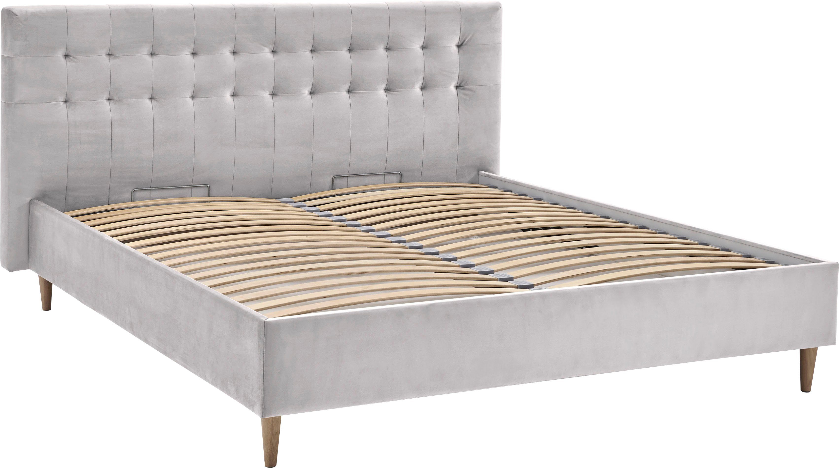ATLANTIC home collection Polsterbett Veronika, mit Bettkasten und Lattenrost