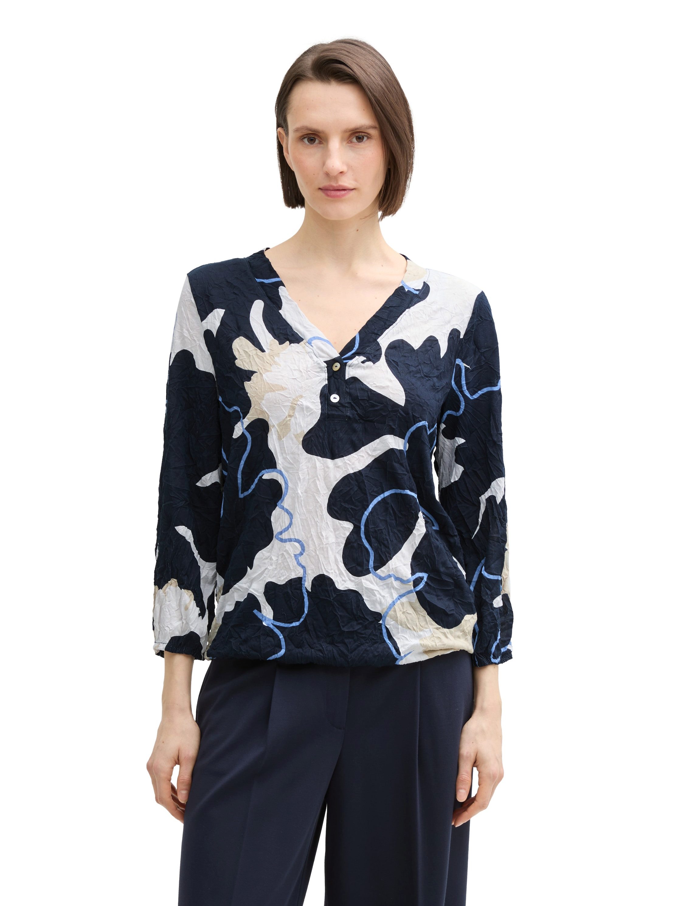 TOM TAILOR Blusenshirt in Crinkle Optik günstig online kaufen