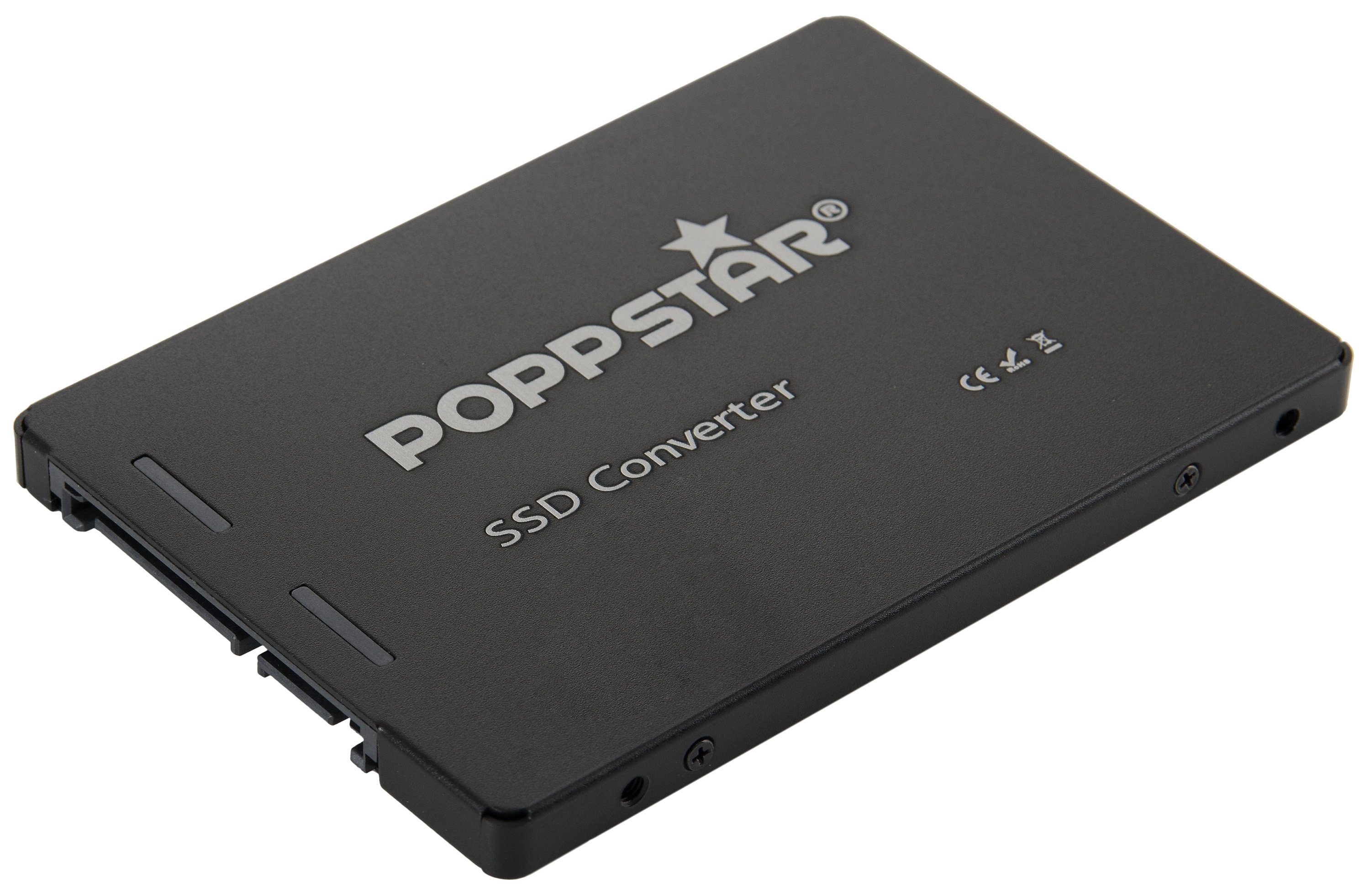 Poppstar Festplatten-Gehäuse, M.2 auf 2,5" SATA 3 Festplattengehäuse (für  2242 / 2260 / 2280 M.2 SSDs (nur für NGFF S-ATA B, B+M Key SSD), Aluminium  Case Adapter, Schwarz online kaufen | OTTO