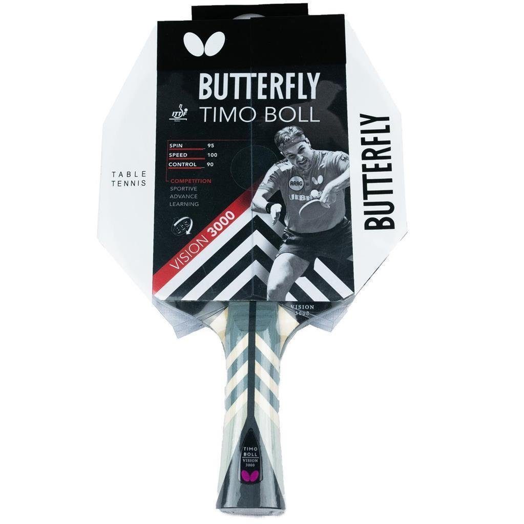 Butterfly Tischtennisschläger 1x Timo Boll Vision 3000 + Drive Case 1, Tischtennis Schläger Set Tischtennisset Table Tennis Bat Racket – Bild 3 von 5