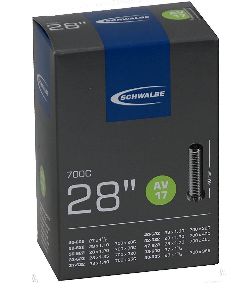 Schwalbe Fahrradschlauch Schwalbe Fahrradschlauch AV Nr. 17 - 28 Zoll Autoventil, 28