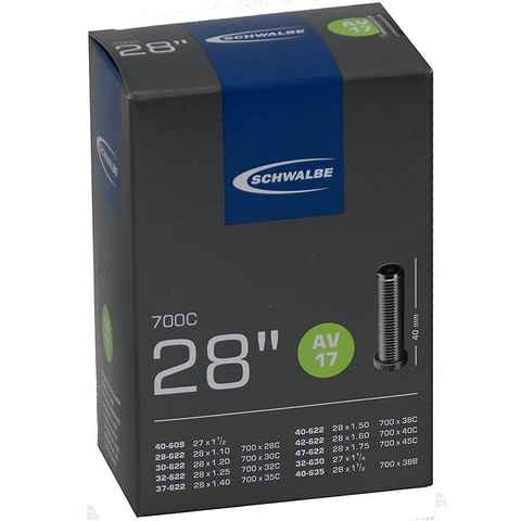 Schwalbe Fahrradschlauch Schwalbe Fahrradschlauch AV Nr. 17 - 28 Zoll Autoventil, 28