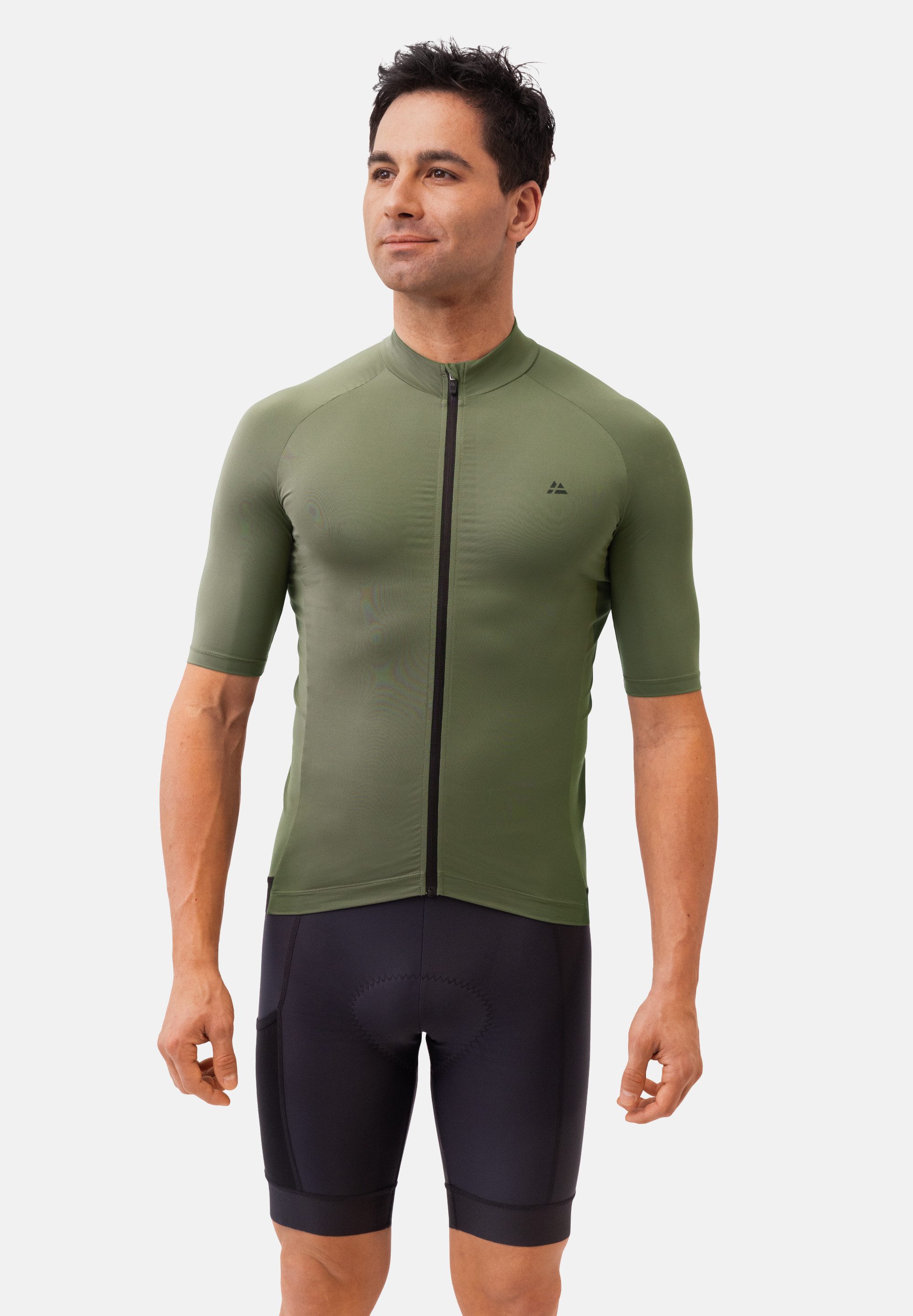 DANISH ENDURANCE T-Shirt Aero SS Cycling Jersey Kurzarm Radtrikot mit Reißverschluss & Taschen, Schnelltrocknend