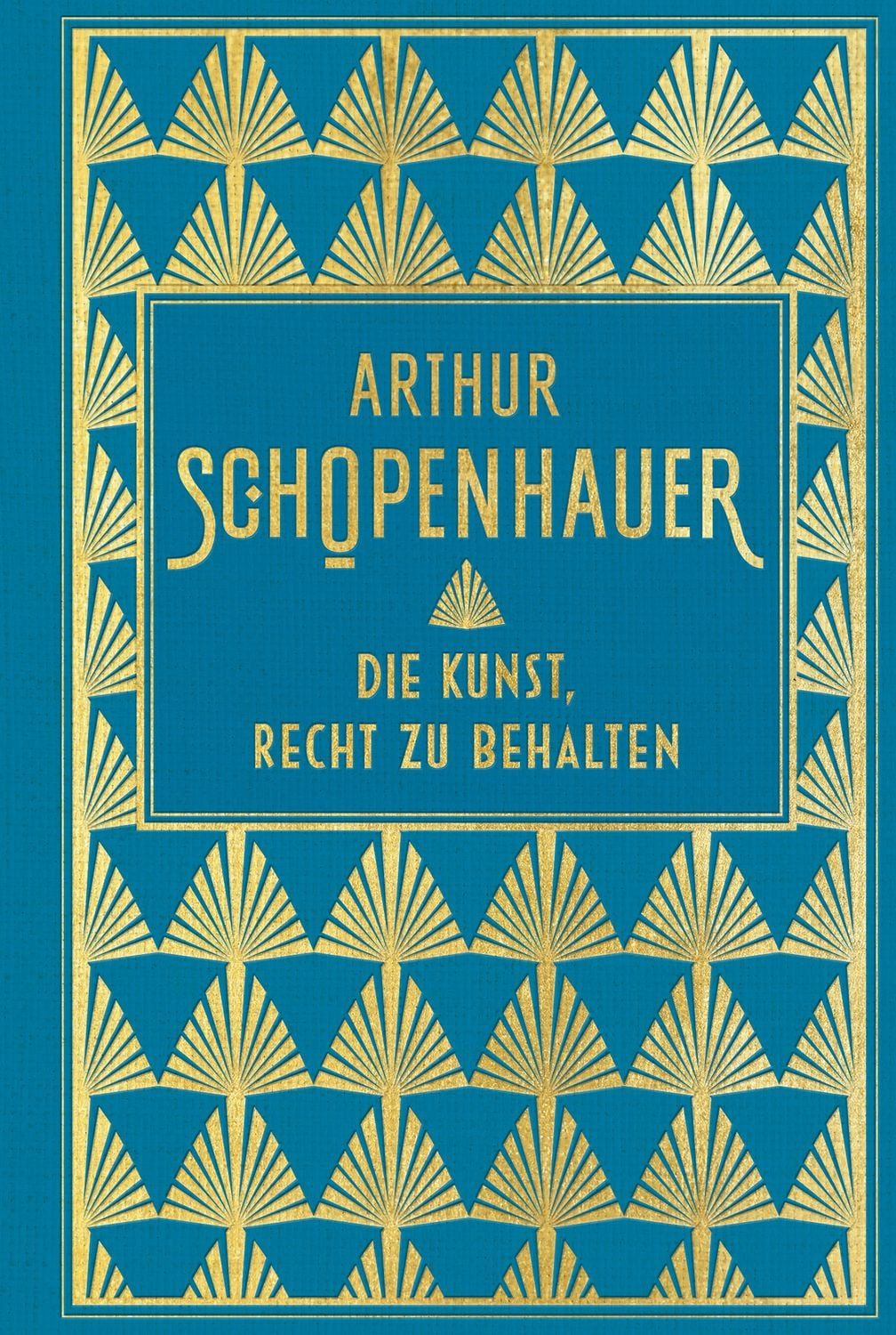 Fachbuch Die Kunst, Recht zu behalten Leinen mit Goldprägung Arthur Schopenhauer