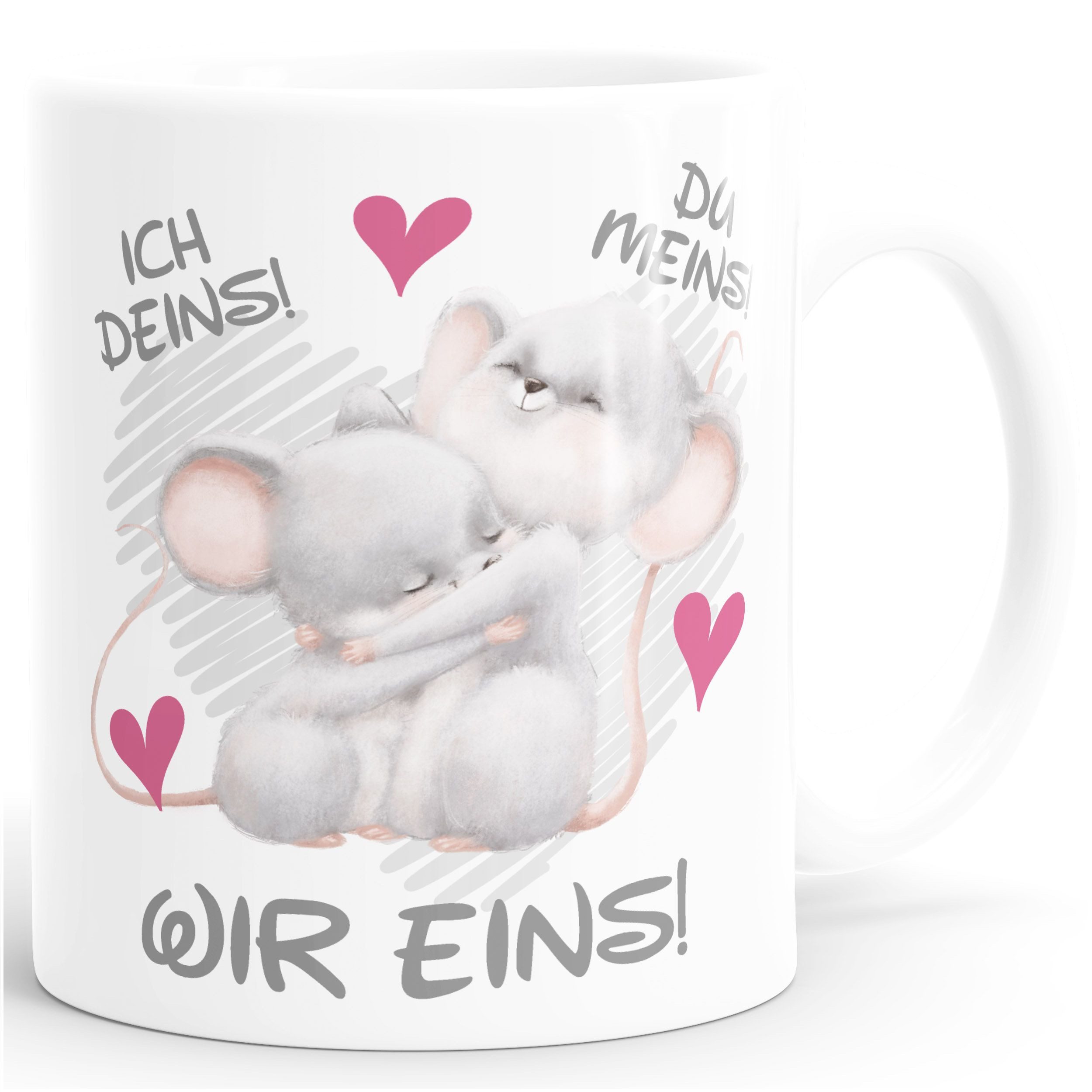 SpecialMe Tasse Kaffee-Tasse Geschenk Liebe Valentinstag Jahrestag Spruch Ich Deins, Keramik