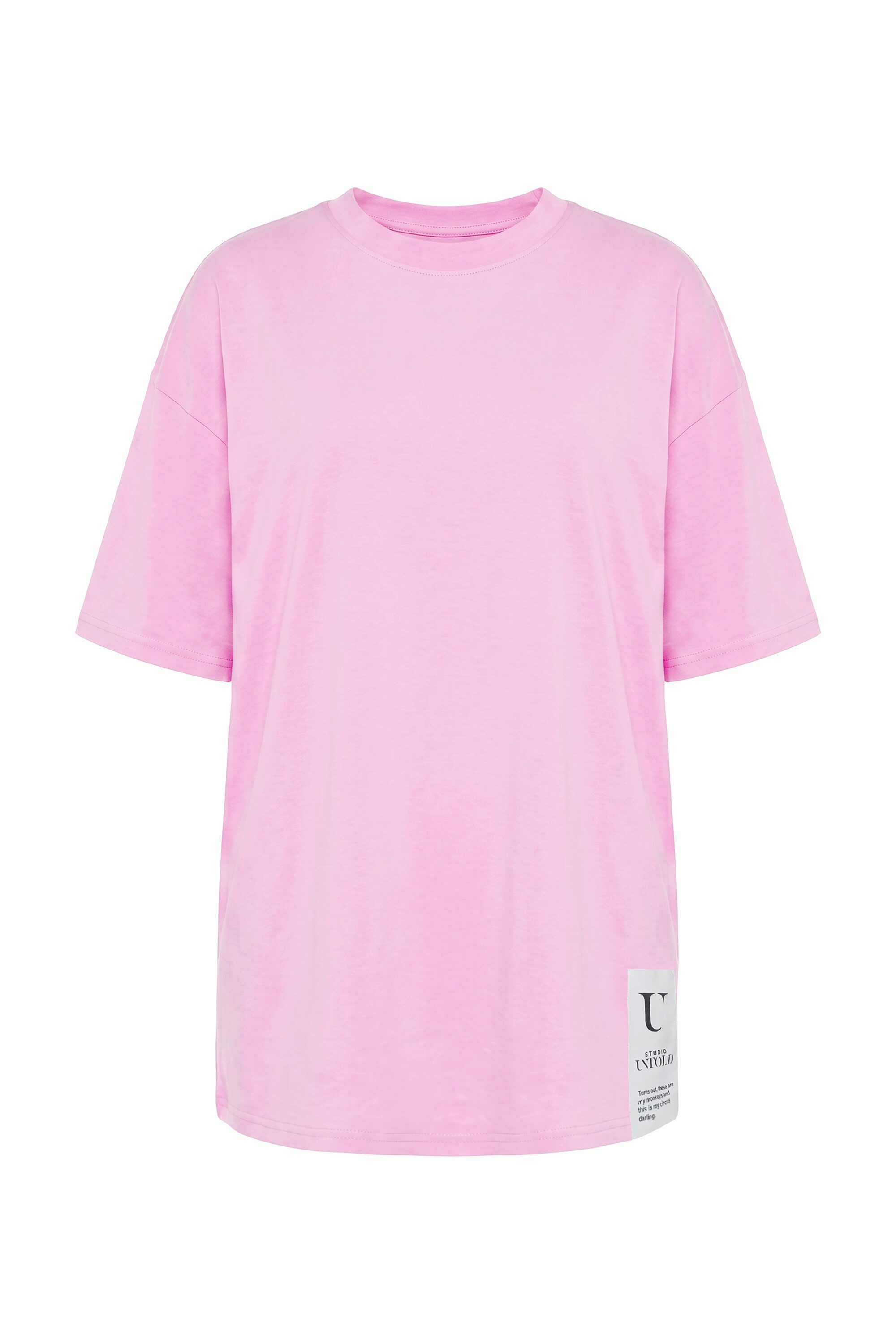 T-Shirt T-Shirt oversized Saumpatch Halbarm