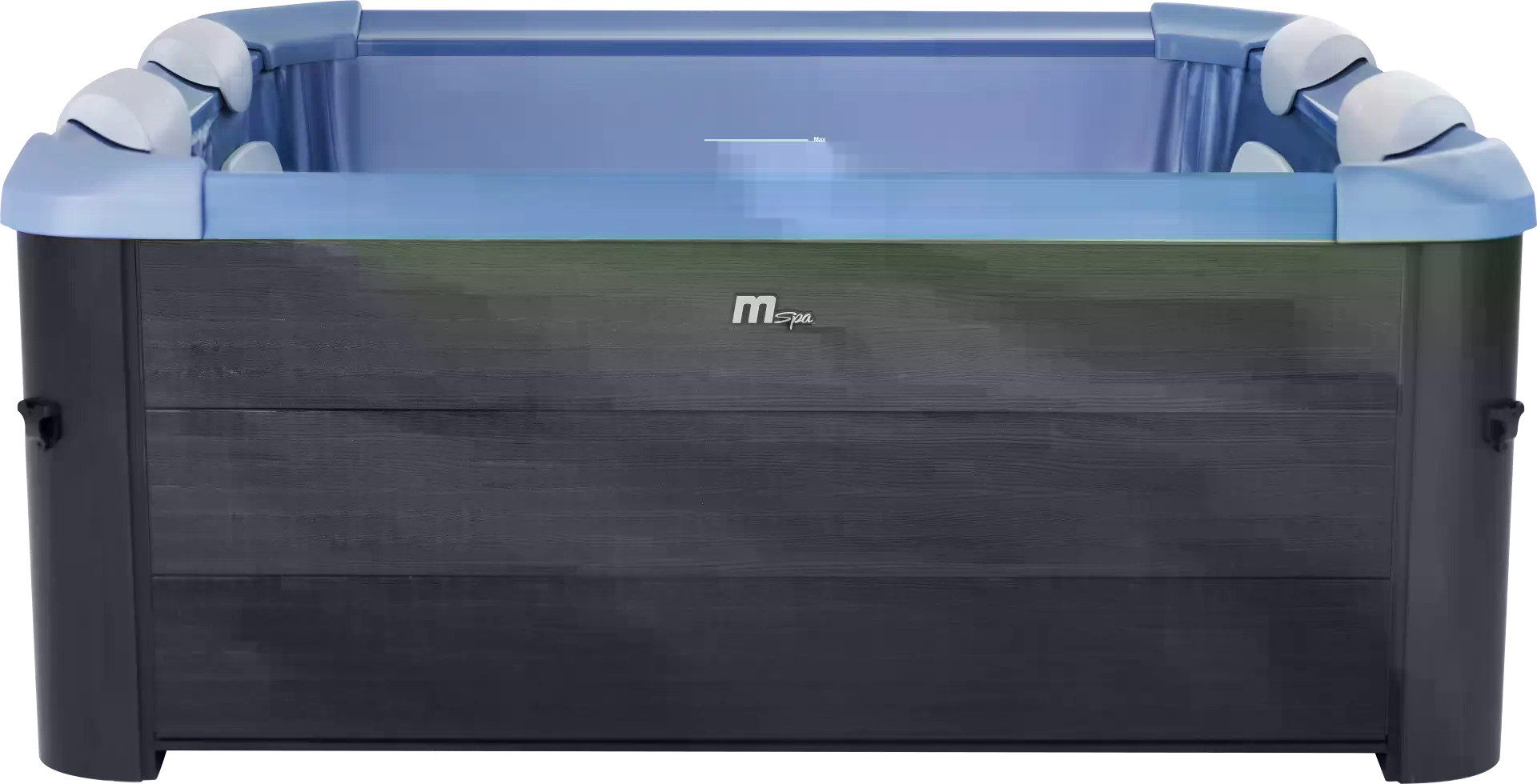 PureHaven Whirlpool Purehaven MSpa Whirlpool Oslo Saphire 2025 – Aufblasbar 160x160x65 cm, 140 Massagedüsen + 8 Hydromassagedüsen, modernste PTC-Heiztechnologie