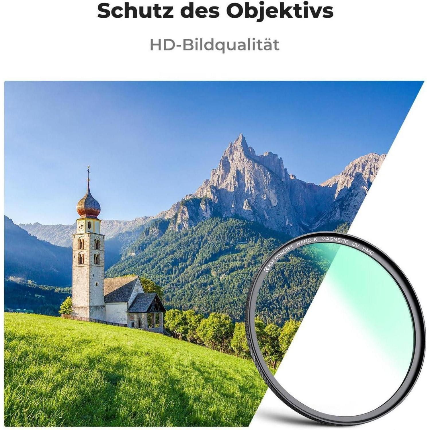 LuxusKollektion UV Filter 67mm Magnetisches Optisches Glas Muti-Beschichtung Foto-UV-Filter