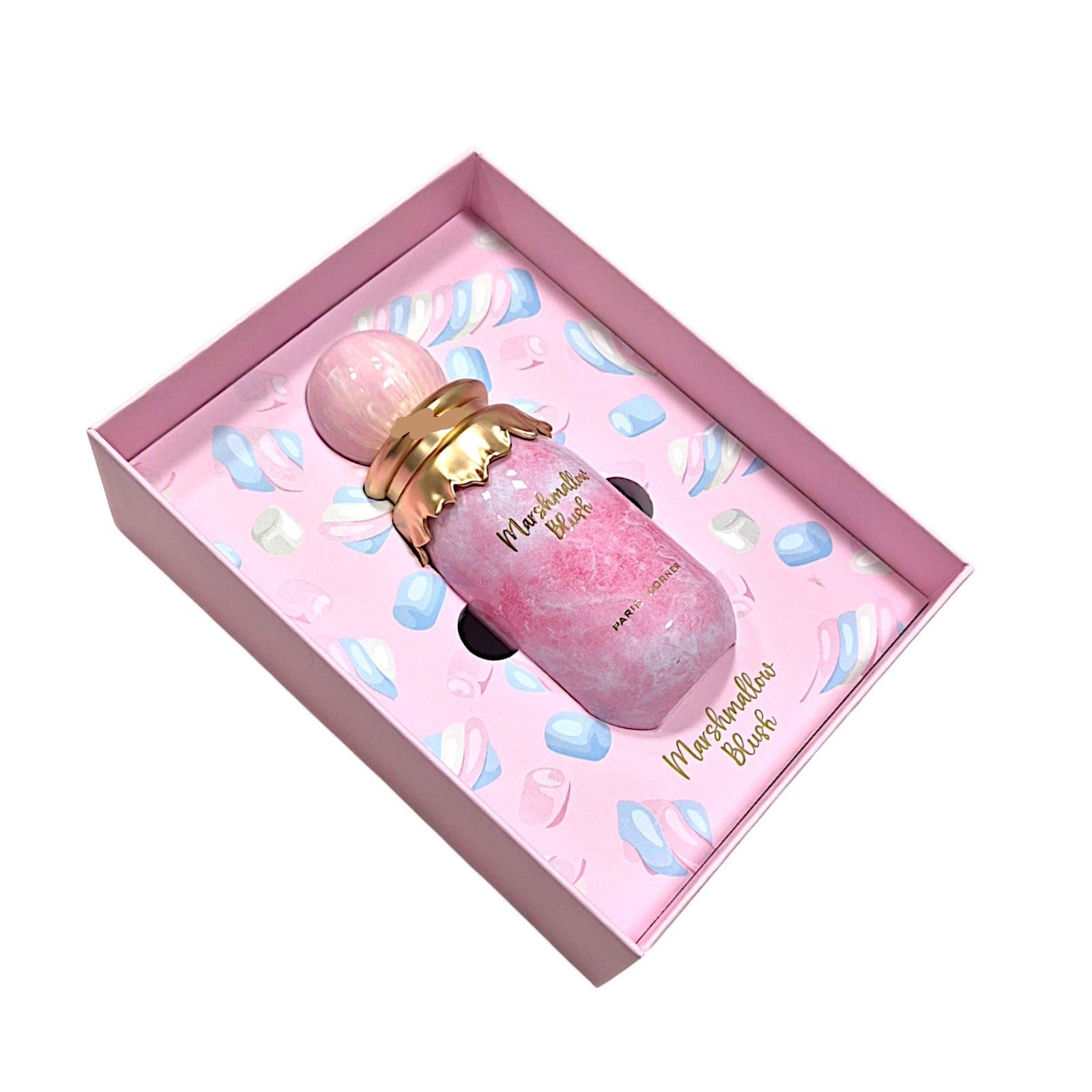 Paris Corner Duft-Set Marshmallow Blush Eau de Parfum 100ml + Parfümzerstäuber (leer) Set