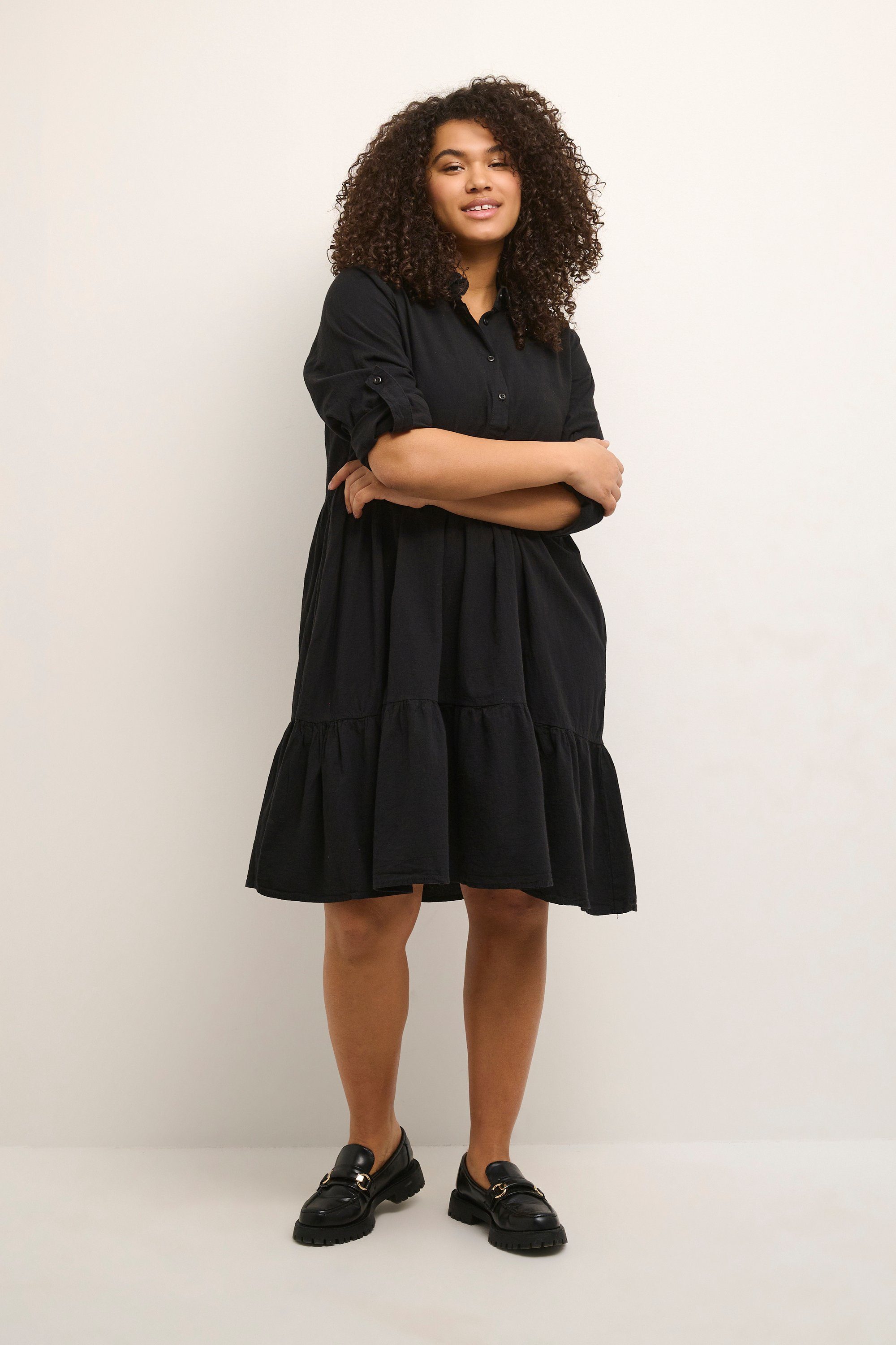 KAFFE Curve Jerseykleid Kleid KCnana Große Größen