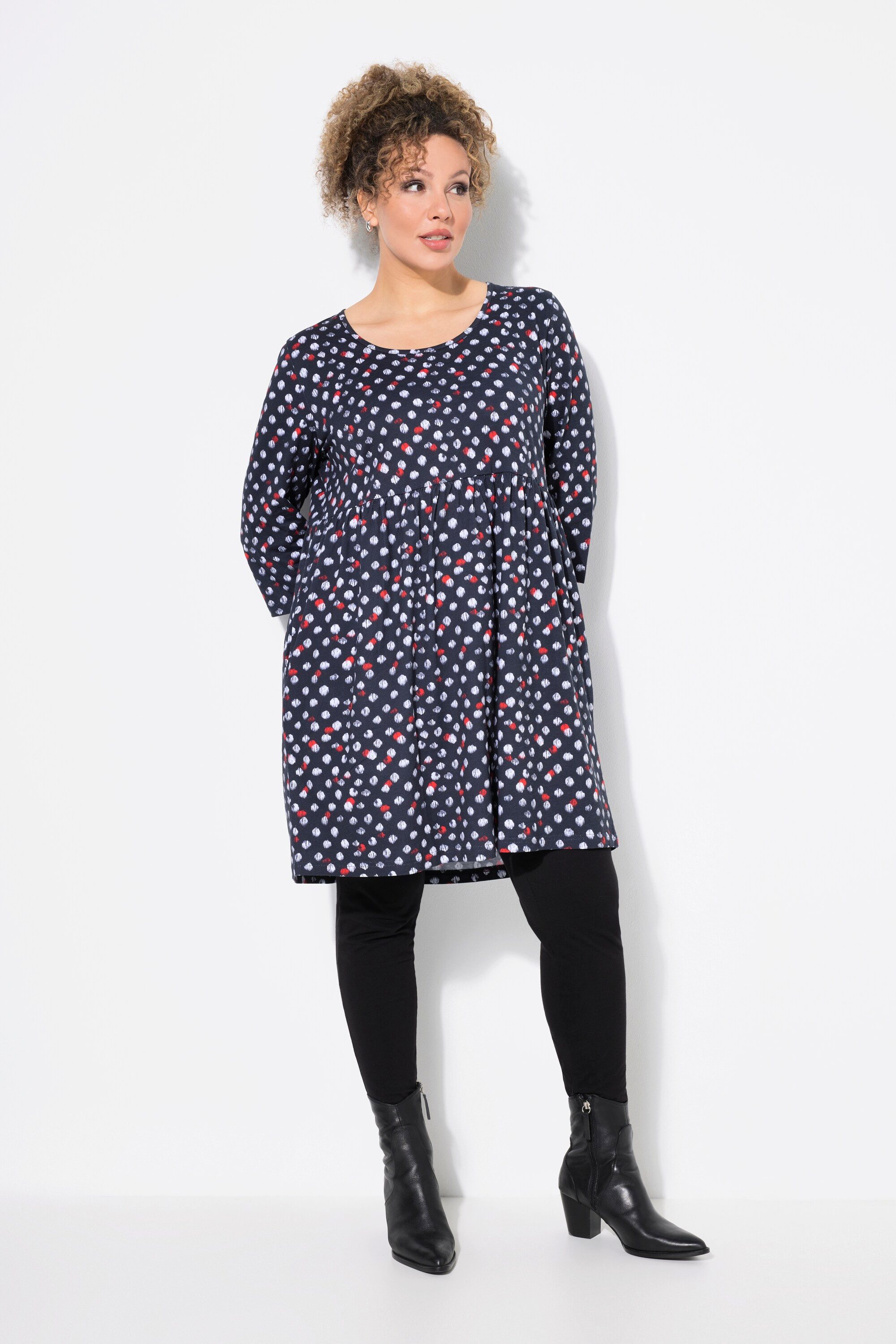 Ulla Popken Longshirt Longshirt Punkte A-Linie günstig online kaufen