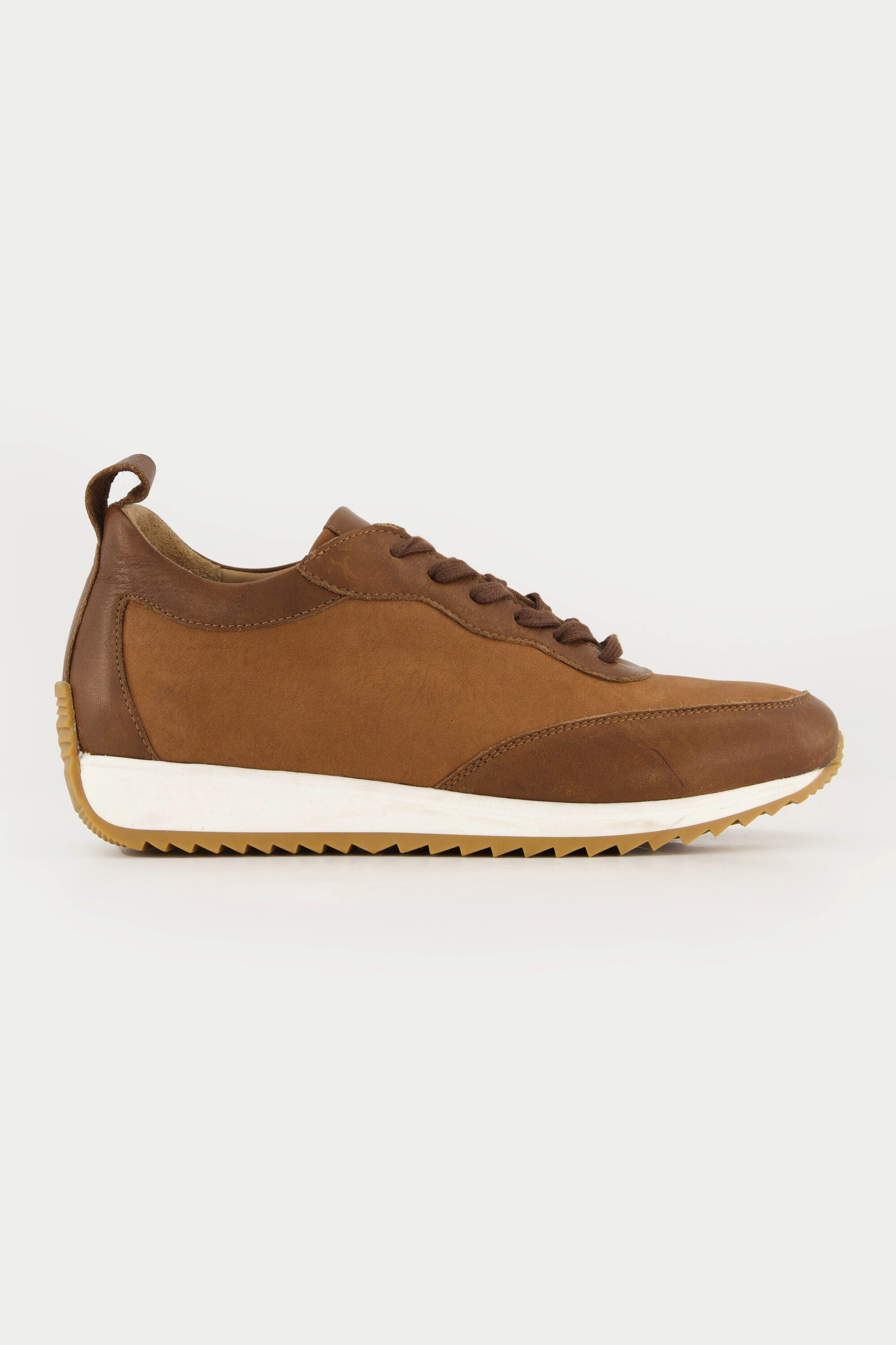 Ulla Popken Leder-Sneaker Ledermix Wechselfußbett Weite H Schnürschuh günstig online kaufen