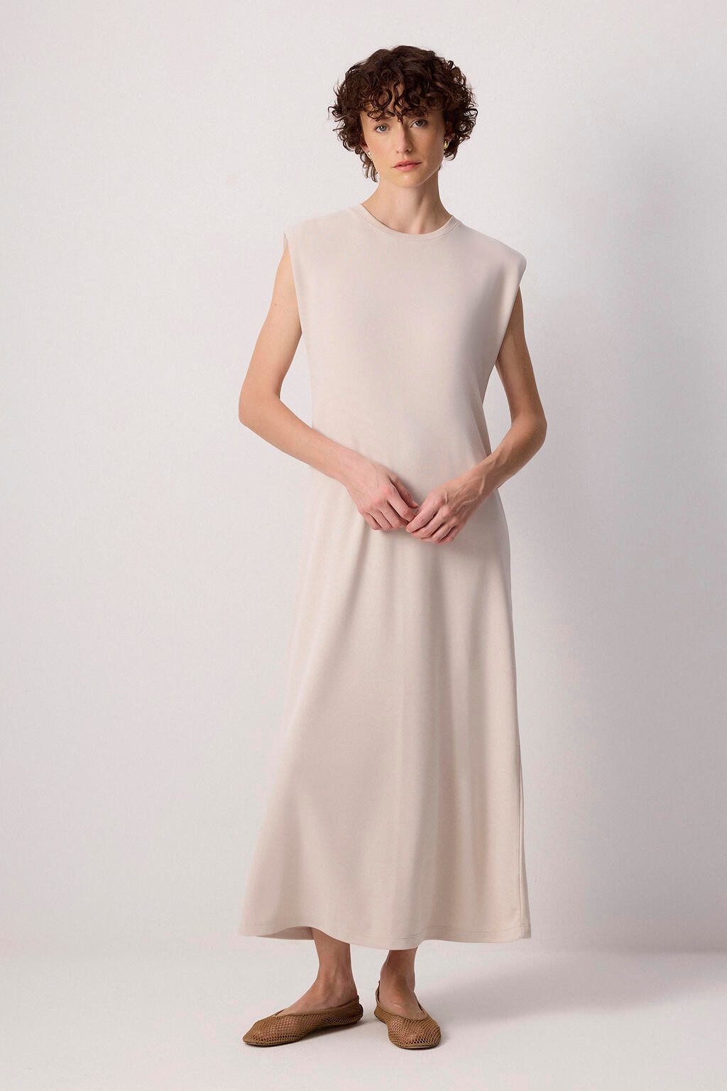 touche prive Maxikleid ÄRMELLOSES KLEID MIT POLSTERUNG