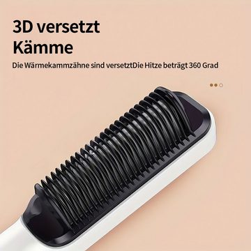 Novzep Haarglättbürste Haarglätter & Lockenstab,Ionenpflege,Schonend für Haare,für glattes