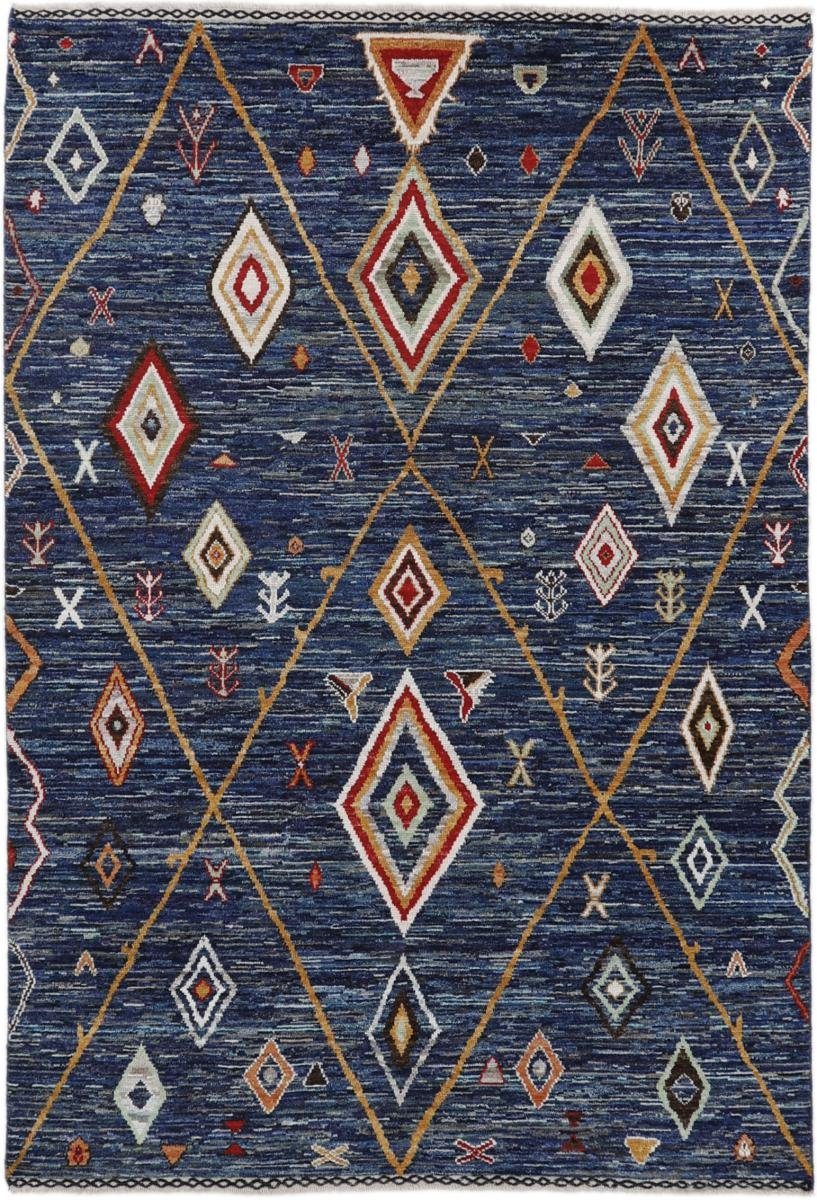Orientteppich Berber Ghashghai 205x303 Handgeknüpfter Moderner Orientteppich, Nain Trading, rechteckig, Höhe: 10 mm