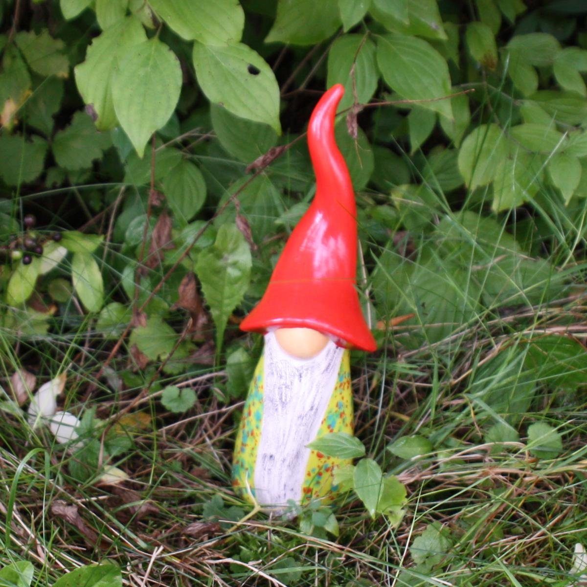 Tangoo Gartenfigur Tangoo Keramik-Wichtel gelb gesprenkelt, (Stück)