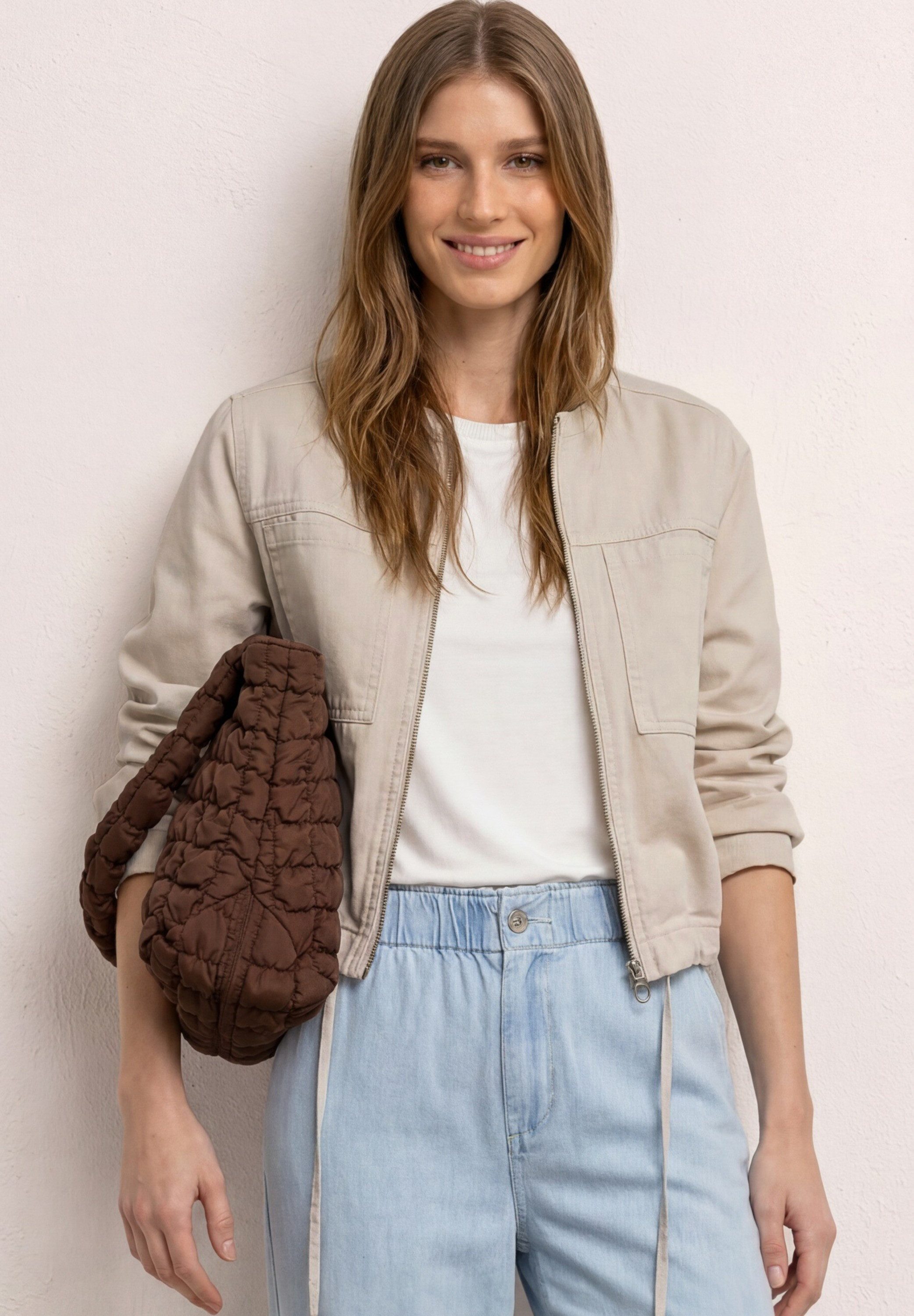 STREET ONE Blouson mit Rundhalsausschnitt