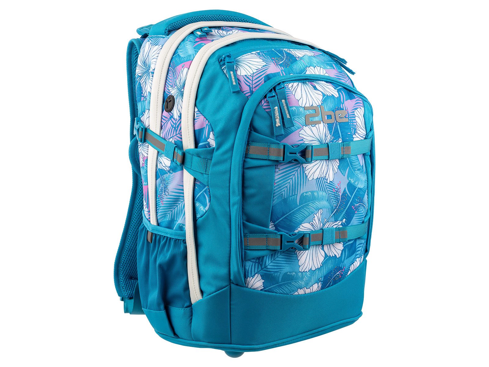 2be Schulrucksack schulrucksack 66321 School Backpack (Spar-Set, 1-tlg., mit Regenhülle), Laptopfach bis zu 15"