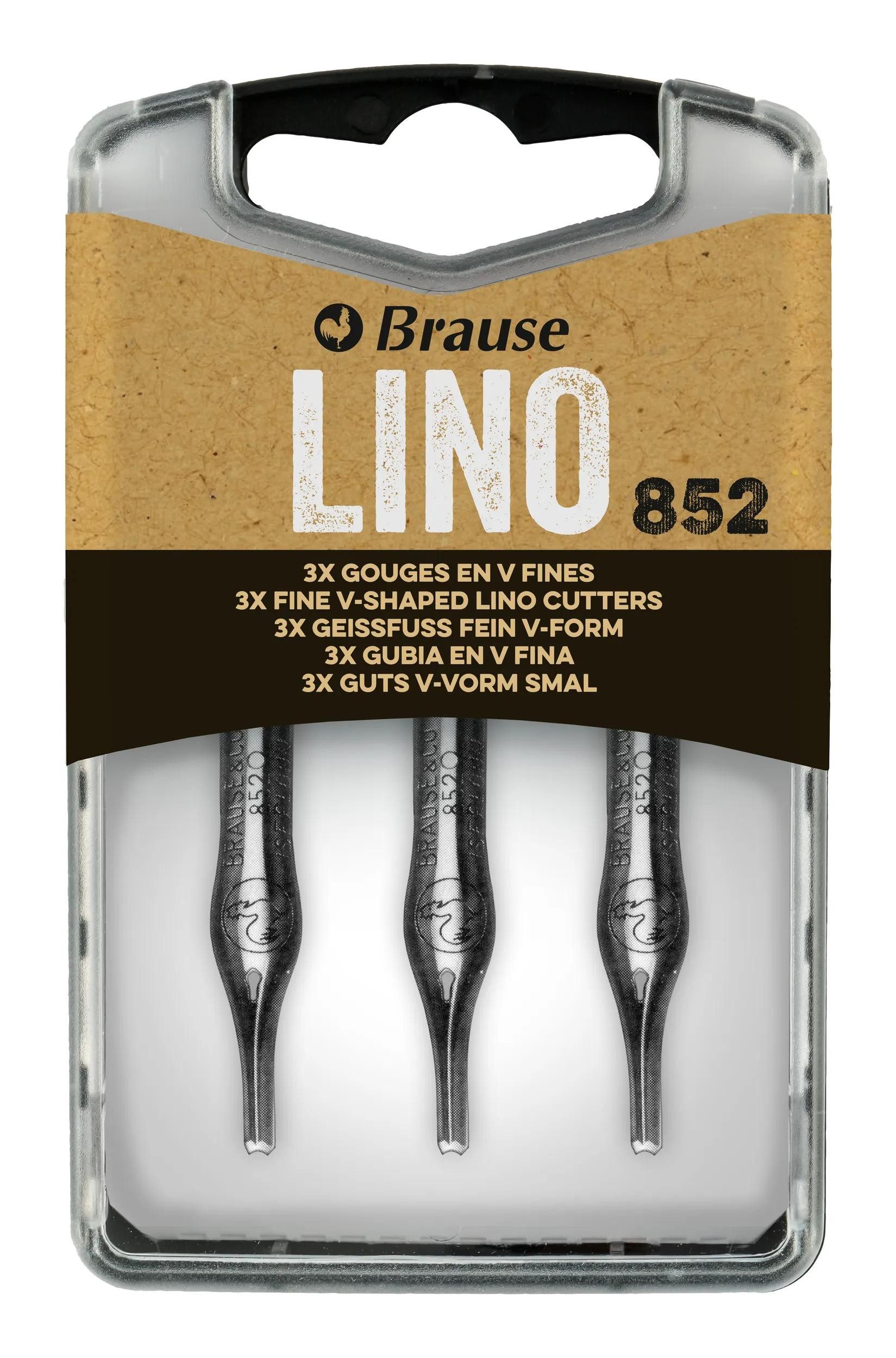 Brause Kalligraphie-Stift 5x x3 feine Linolschneider Nr. 852 300852B, BRAUSE