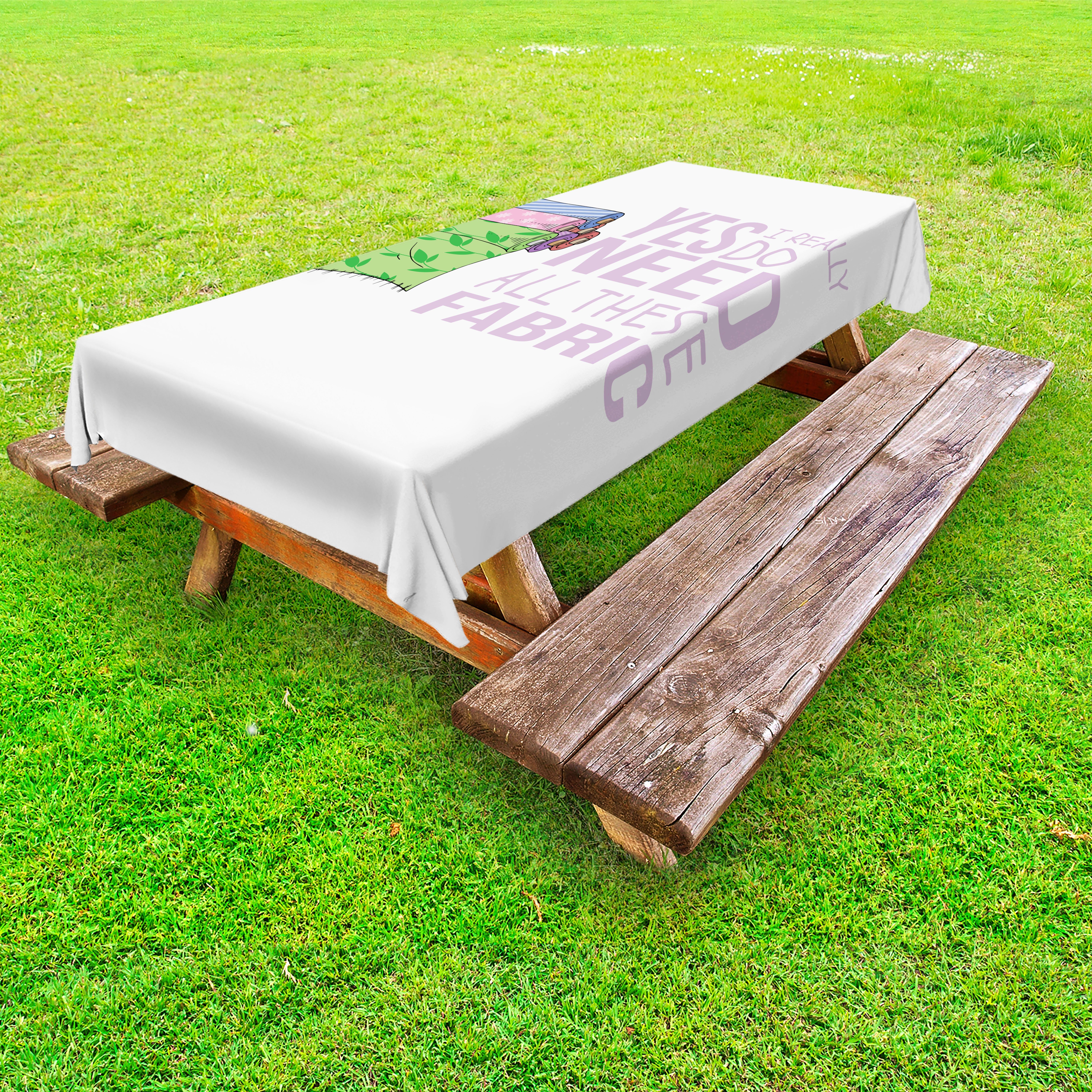 Abakuhaus Tischdecke dekorative waschbare Picknick-Tischdecke, Sprichwort Behagliches Gefühl Von Decken
