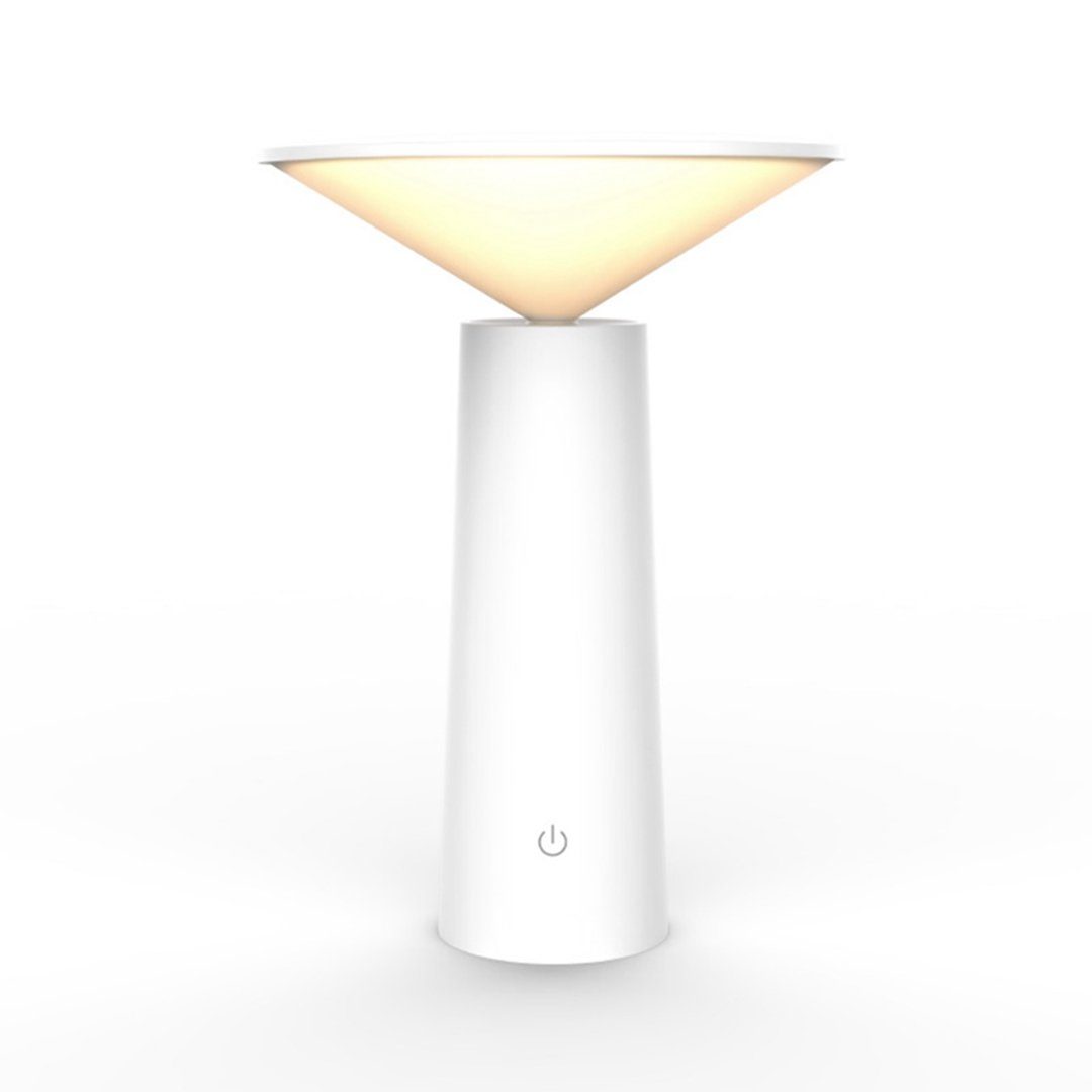 DAYUT LED Tischleuchte LED-Tischleuchte, dimmbar durch Berührung, zylindrisches Design, weiß | Tischlampen