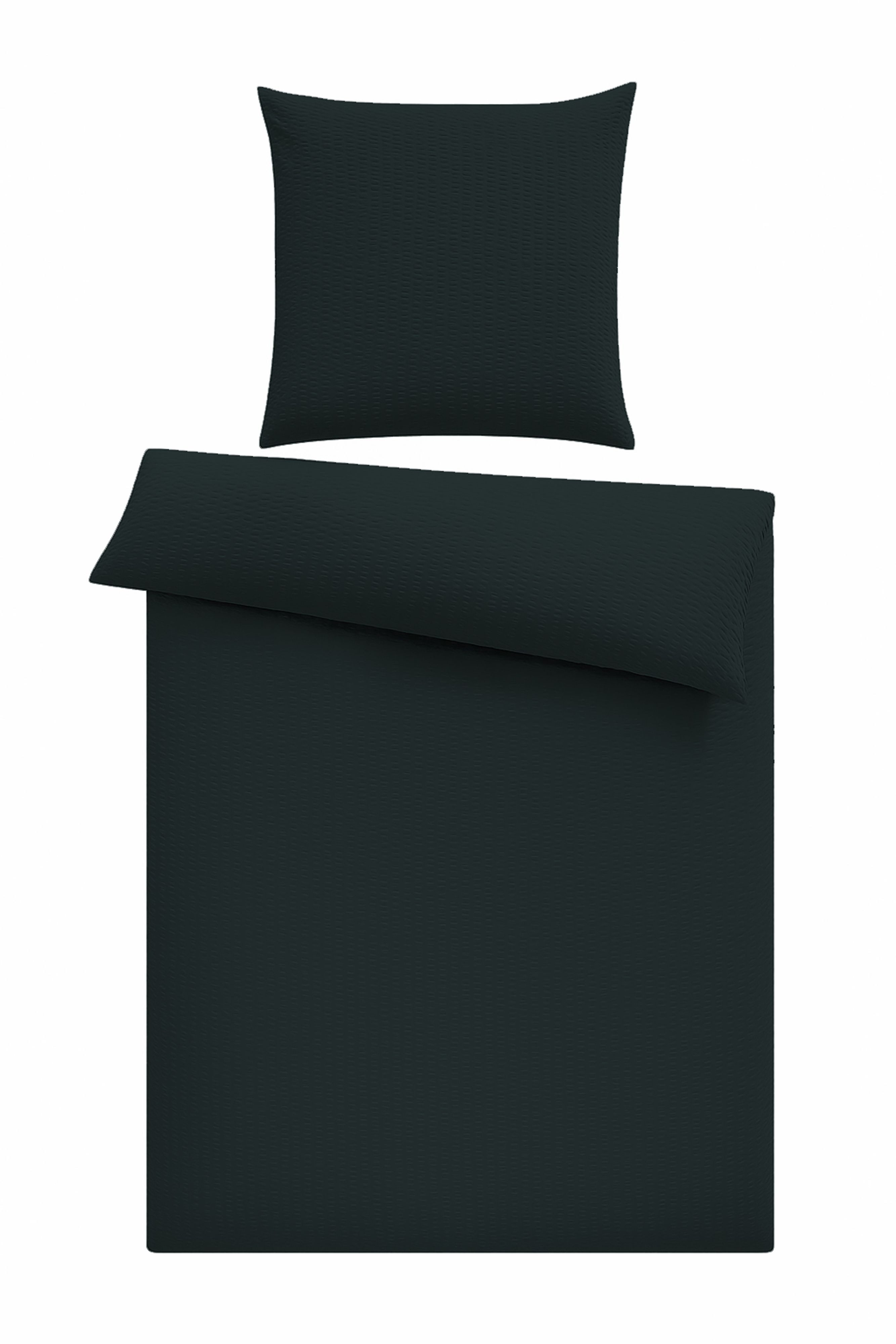 One Home Bettwäsche Seersucker Uni, Seersucker, günstig online kaufen