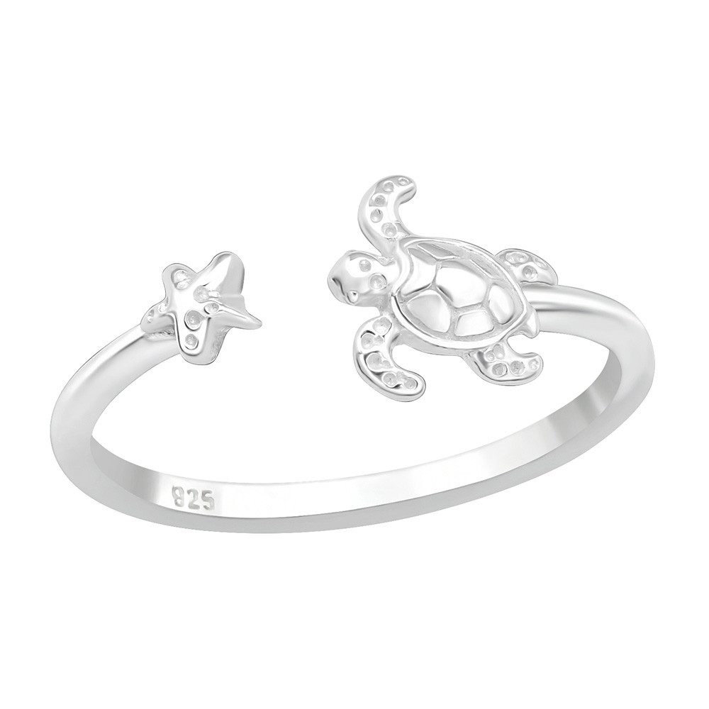 Order & Smile Schmuck Silberring Ring Schildkröte Silber 925 günstig online kaufen