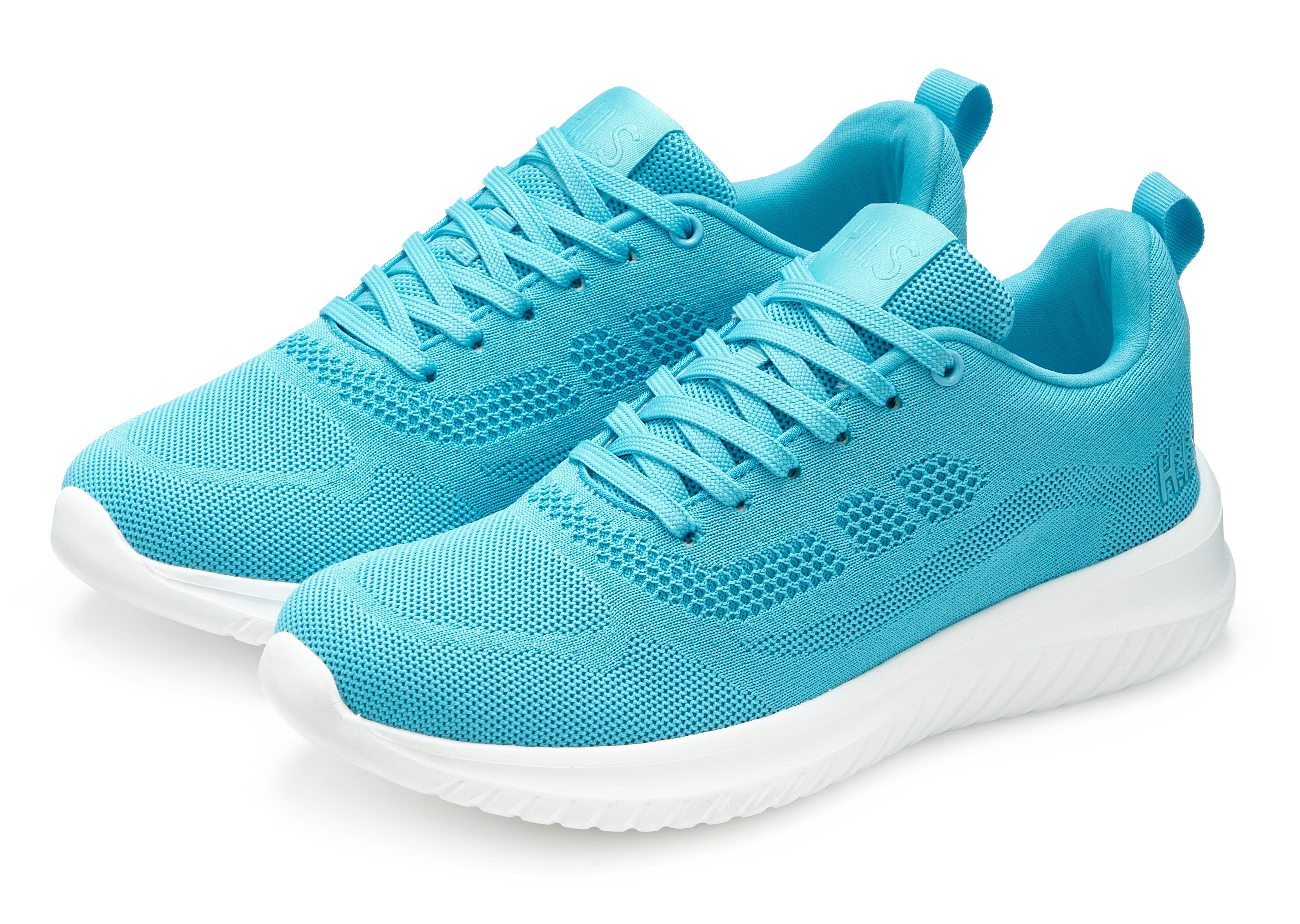 H.I.S Schnürschuh, Halbschuh, Freizeitschuh, Schnürhalbschuh Sneaker NEU Turnschuh im sportiven Look aus luftigem Mesh-Material VEGAN