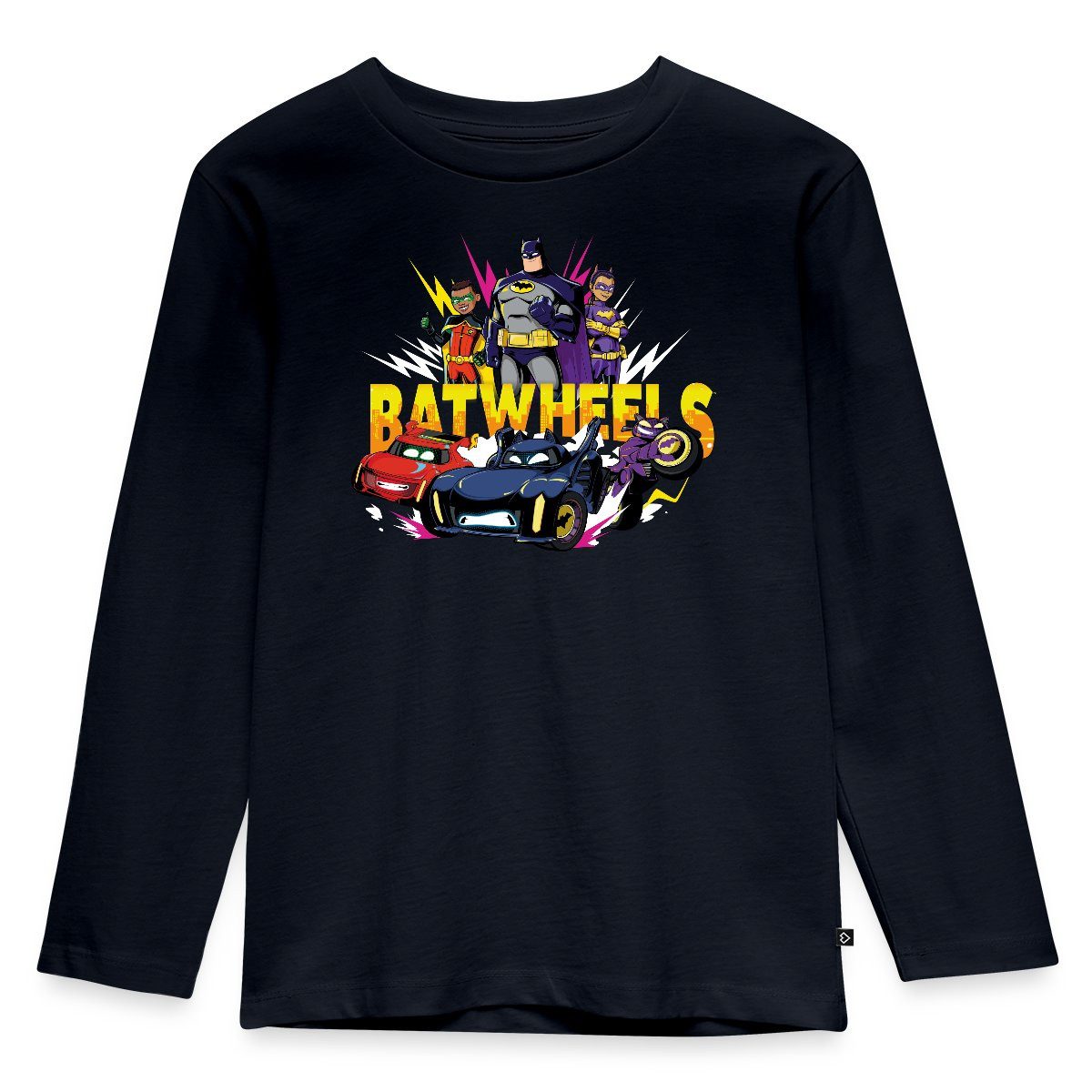 T-Shirt Batwheels Logo Mit Superhelden Und Ihren Autos Kinder Premium Langarms