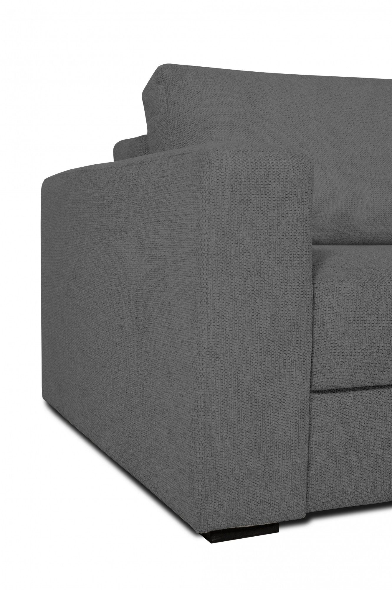 in mit Home grey affaire aufklappbarer Calrence, Serie Bettfunktion, Schlafsofa zwei dark Armlehnevarianten der