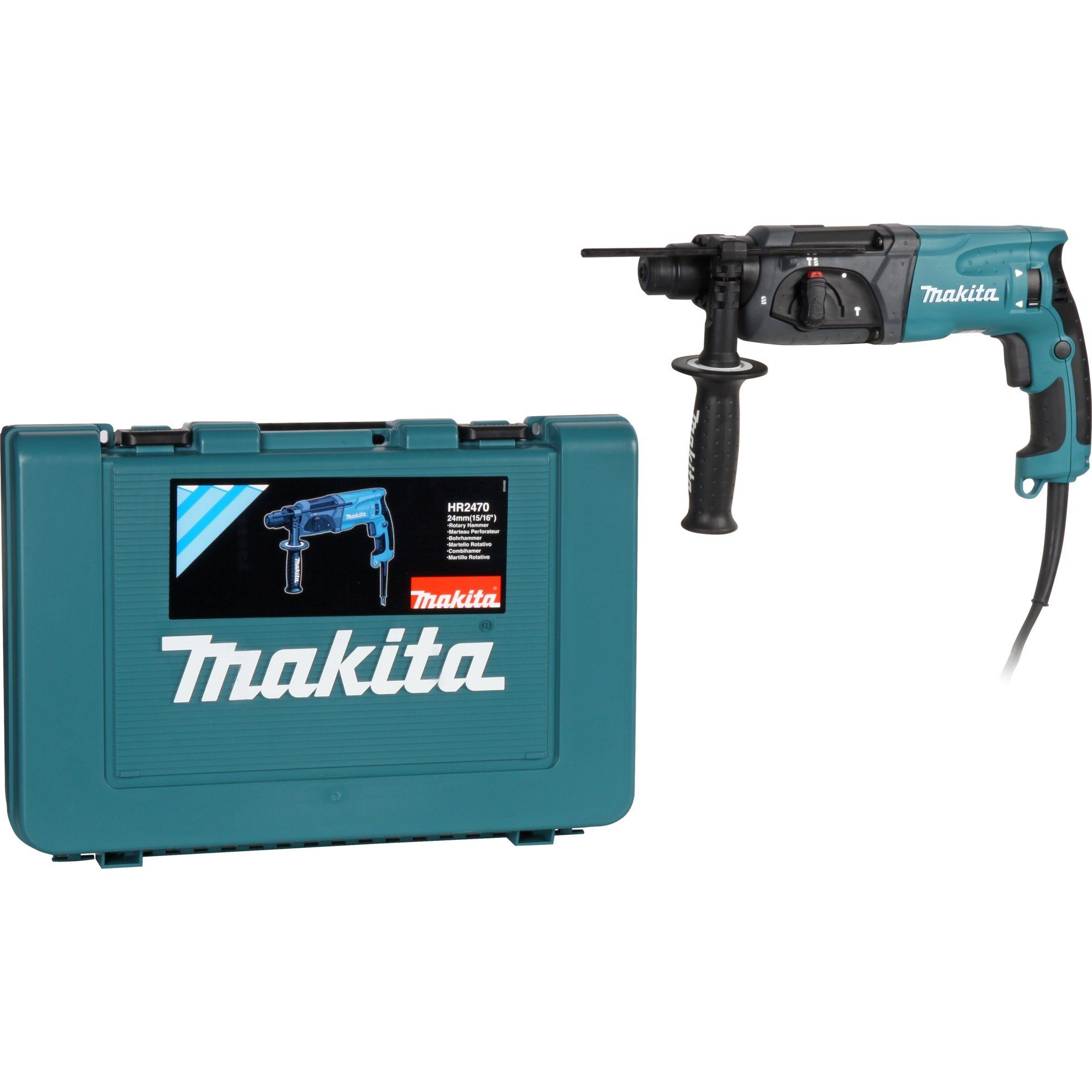 Makita Bohrmaschine Makita Bohrhammer HR2470, (Transportkoffer, günstig online kaufen