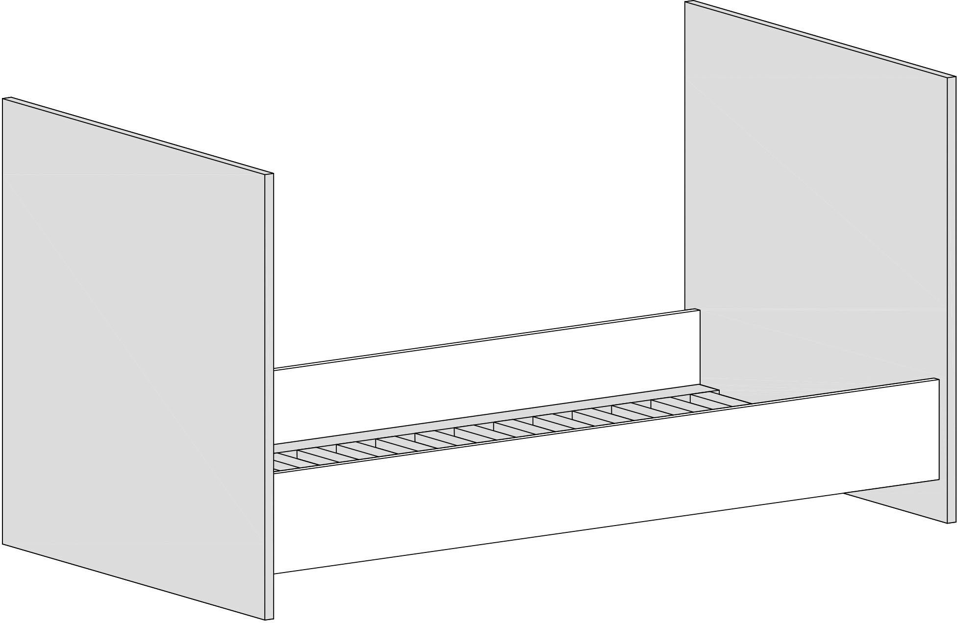 Arthur Berndt conversion sides »Lavea« for children's bed 70x140 cm