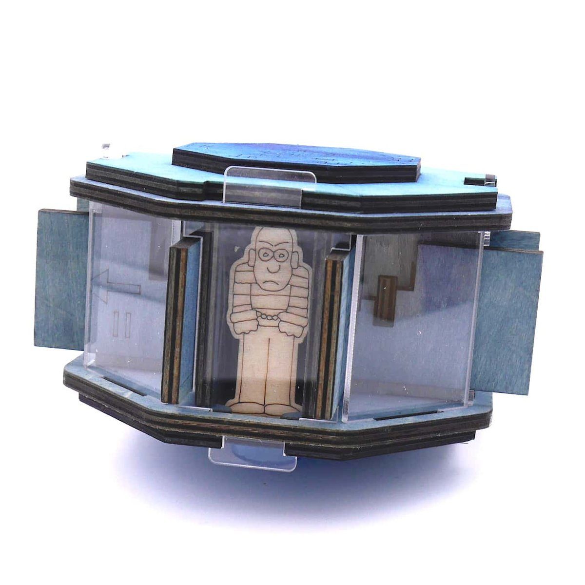 Bartl Spiel TRICKKISTE JAILBREAK - schwierige Escape Box, Cluebox, Holzspiel