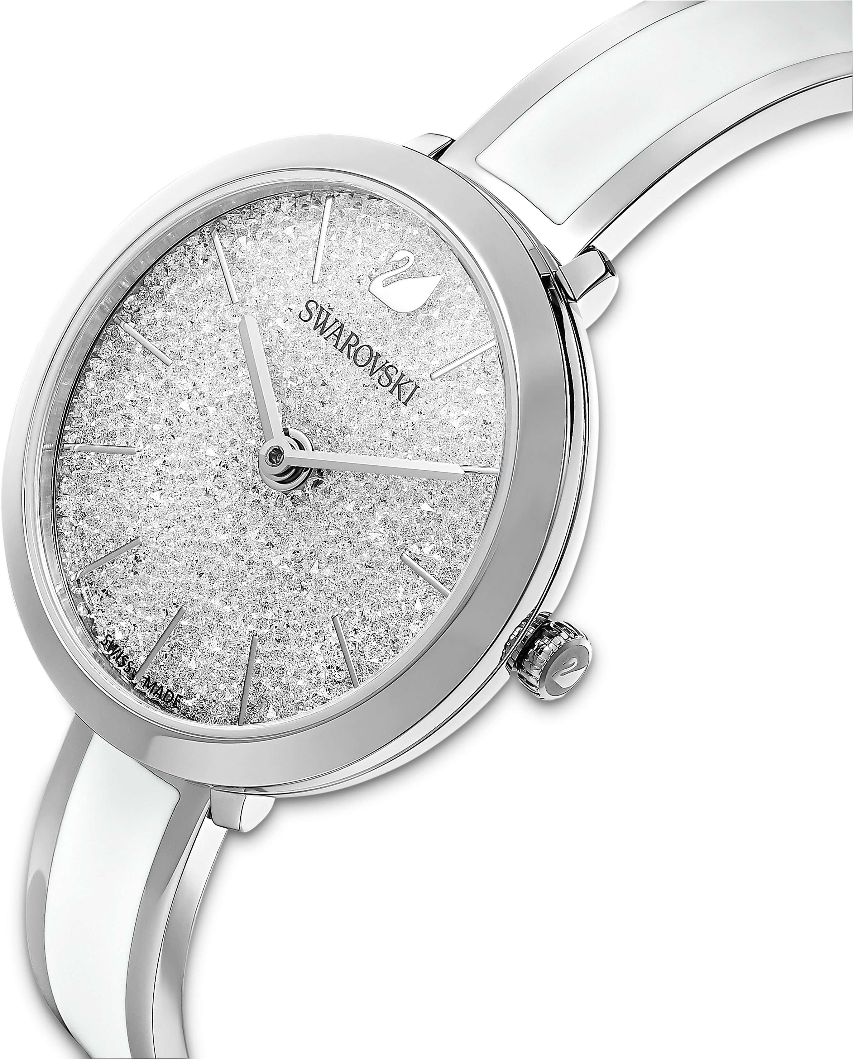 silber Swarovski Uhr Crystalline Schweizer Delight, 5580537