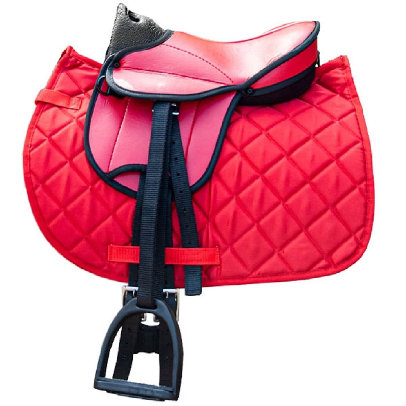 Brama-West Reitkissen "My little Pony" Sattelset für Shetty Pony Holzpferd