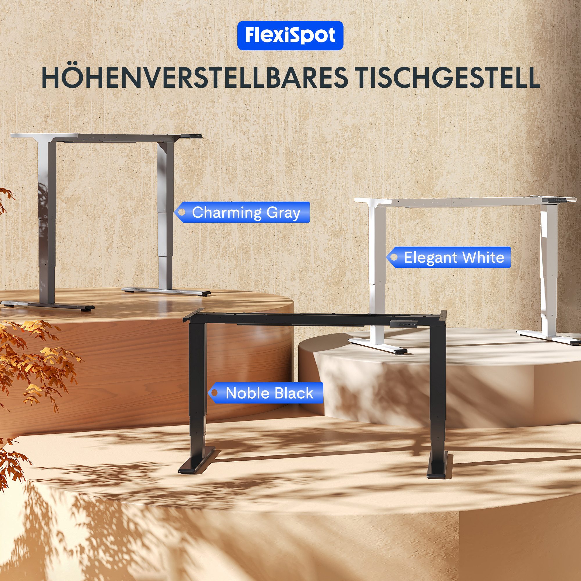 FLEXISPOT Schreibtisch Elektrisch höhenverstellbares Tischgestell (EC5 Seri günstig online kaufen
