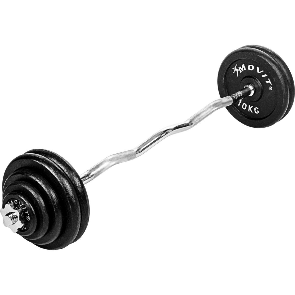 Hantel-Set SZ Curlset PRO Curlstange mit Gusseisen