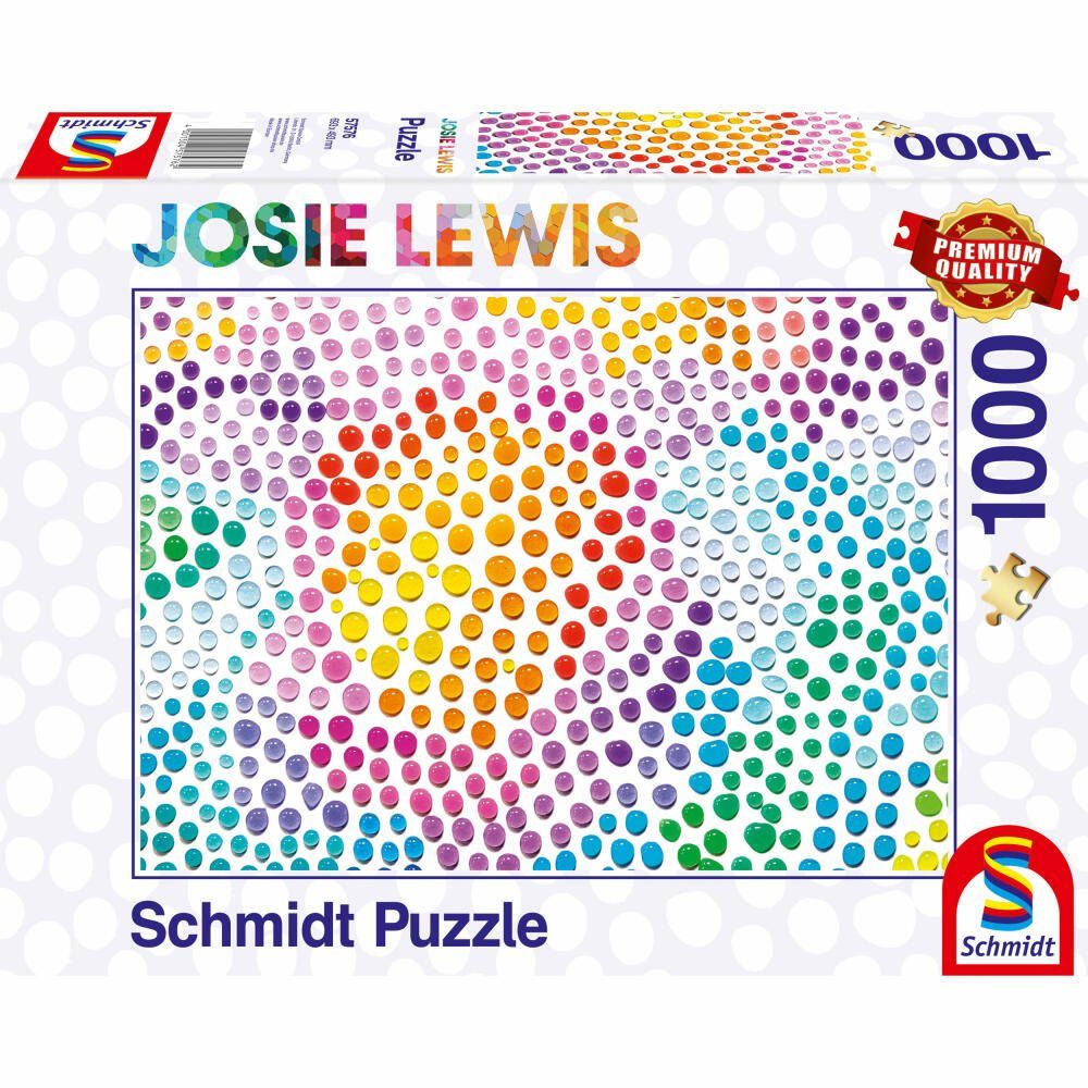Schmidt Spiele Puzzle Farbige Seifenblasen Josie Lewis 1000 Teile, 1000 Puzzleteile